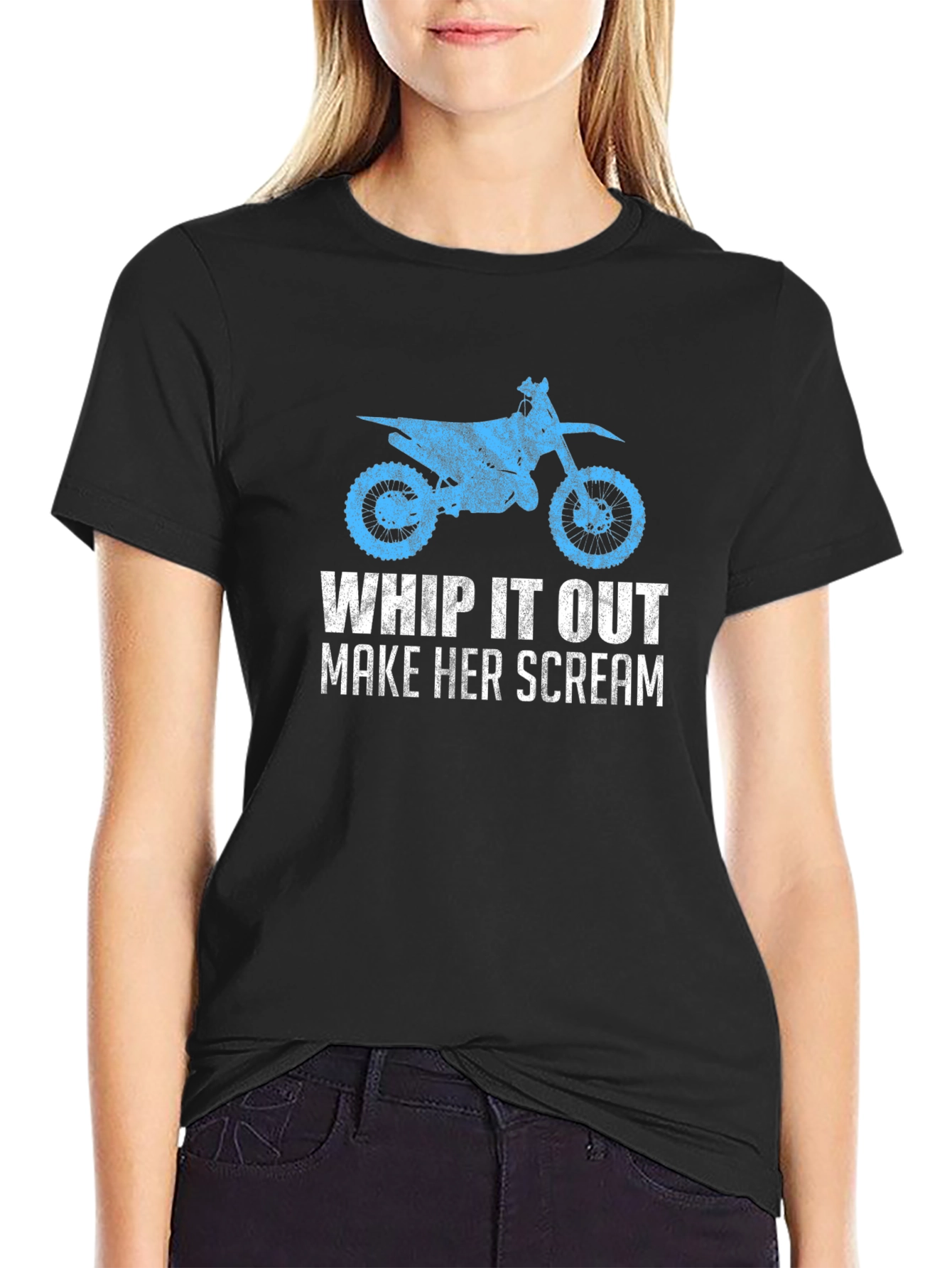 Whip It Out Motorcycle Graphic Tee