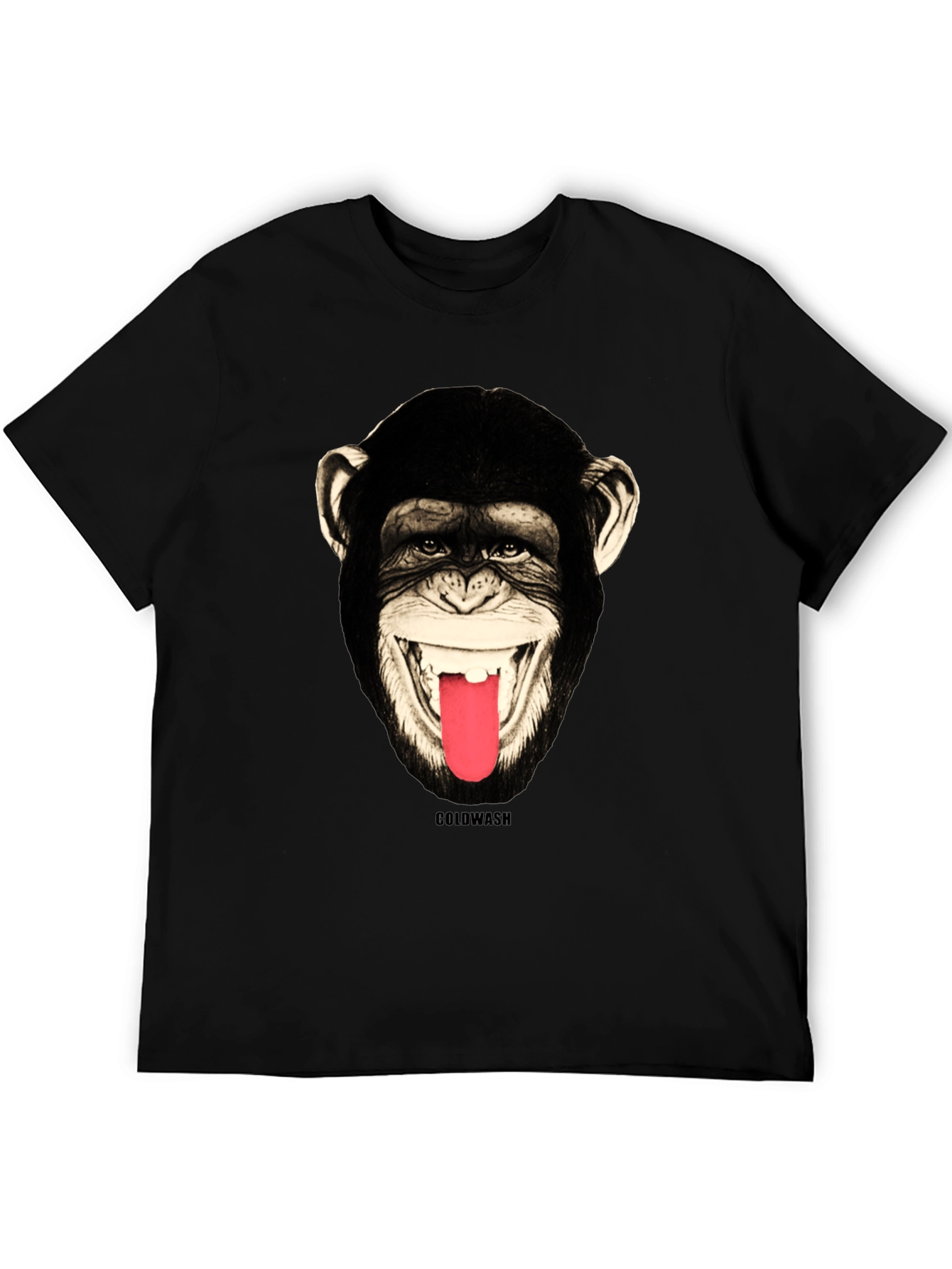 Monkey Face Graphic Tee - Mens Black T-Shirt