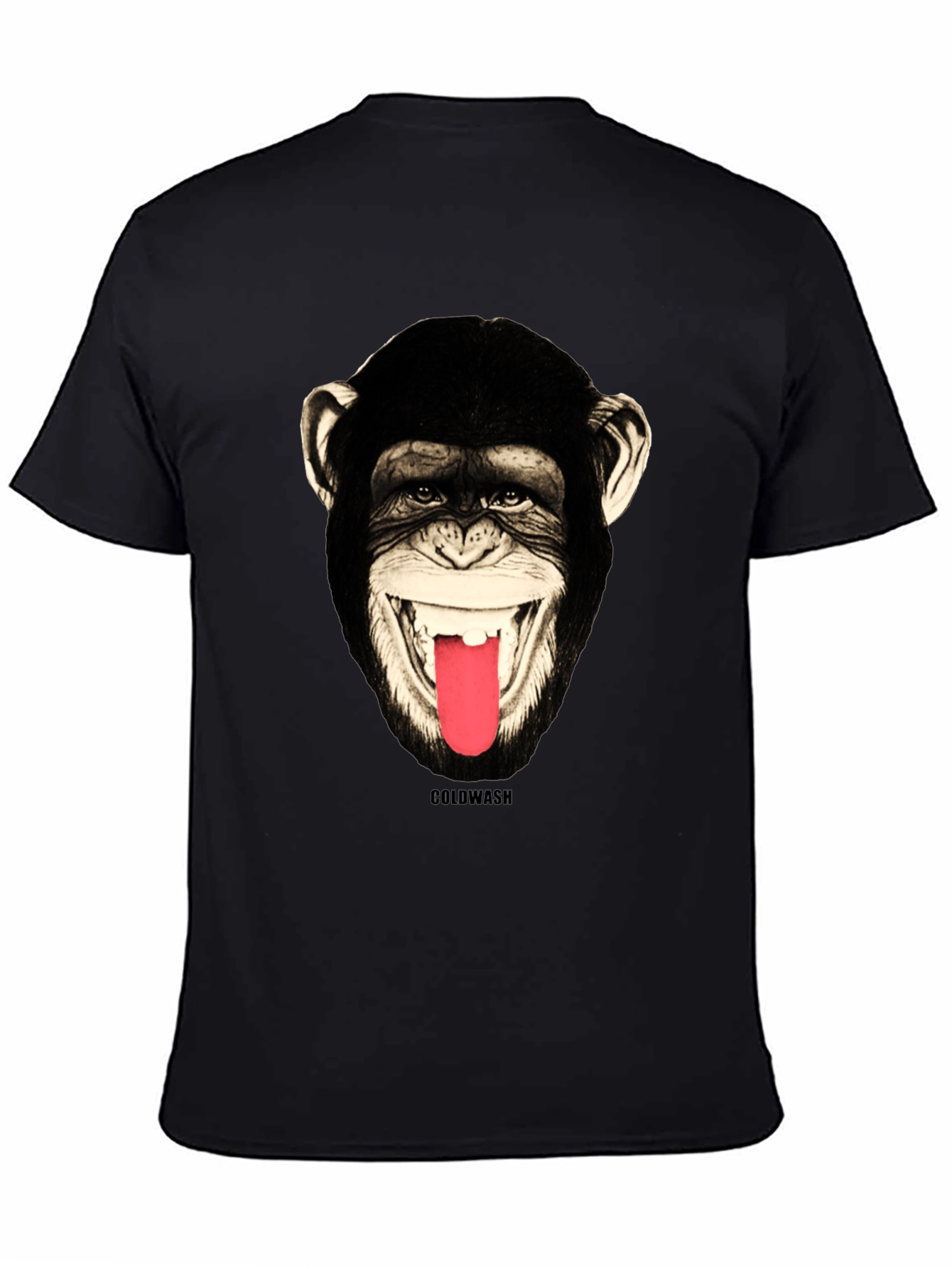 Monkey Face Graphic Tee - Mens Black T-Shirt