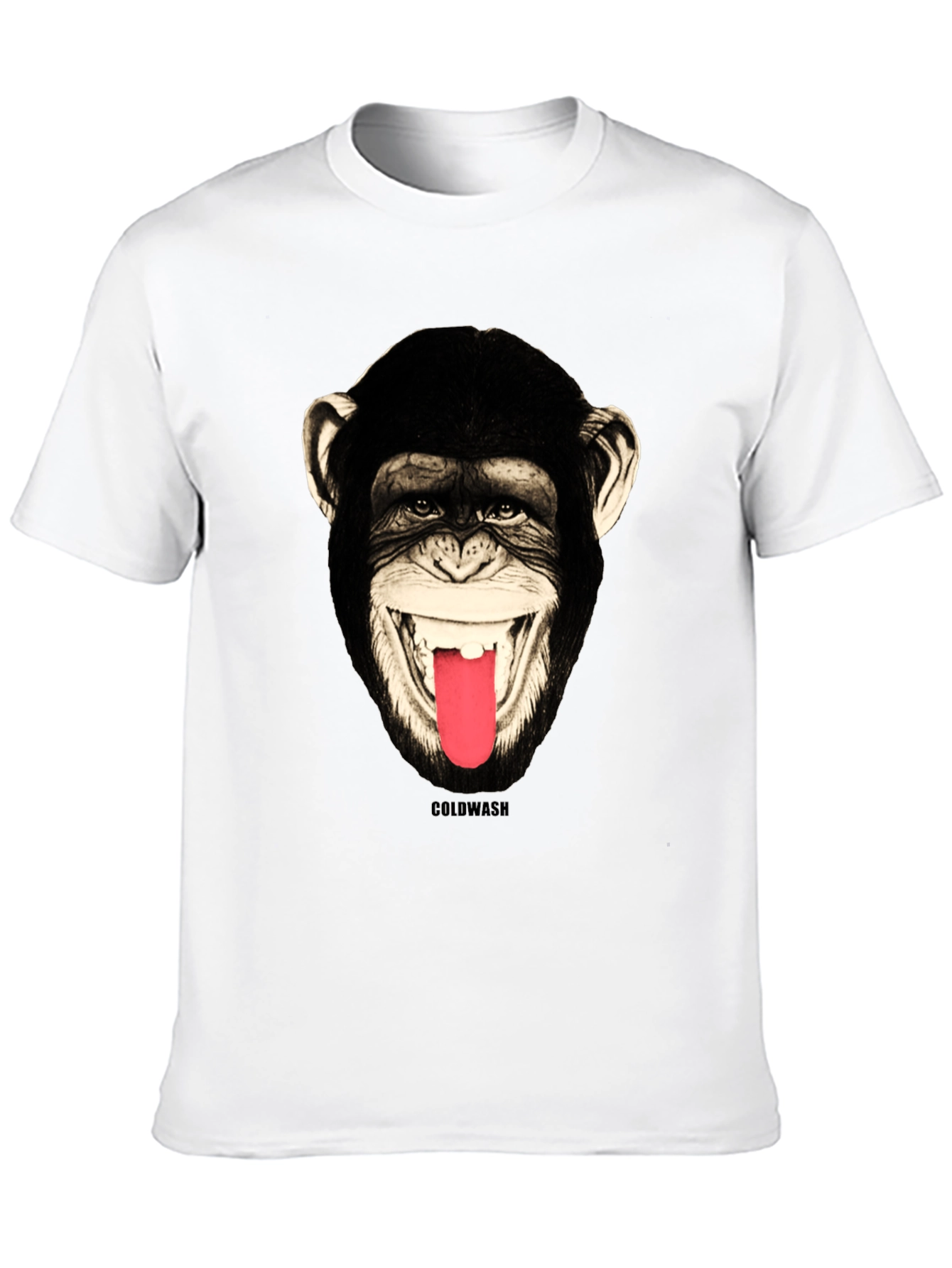 Monkey Face Graphic Tee - Mens Black T-Shirt