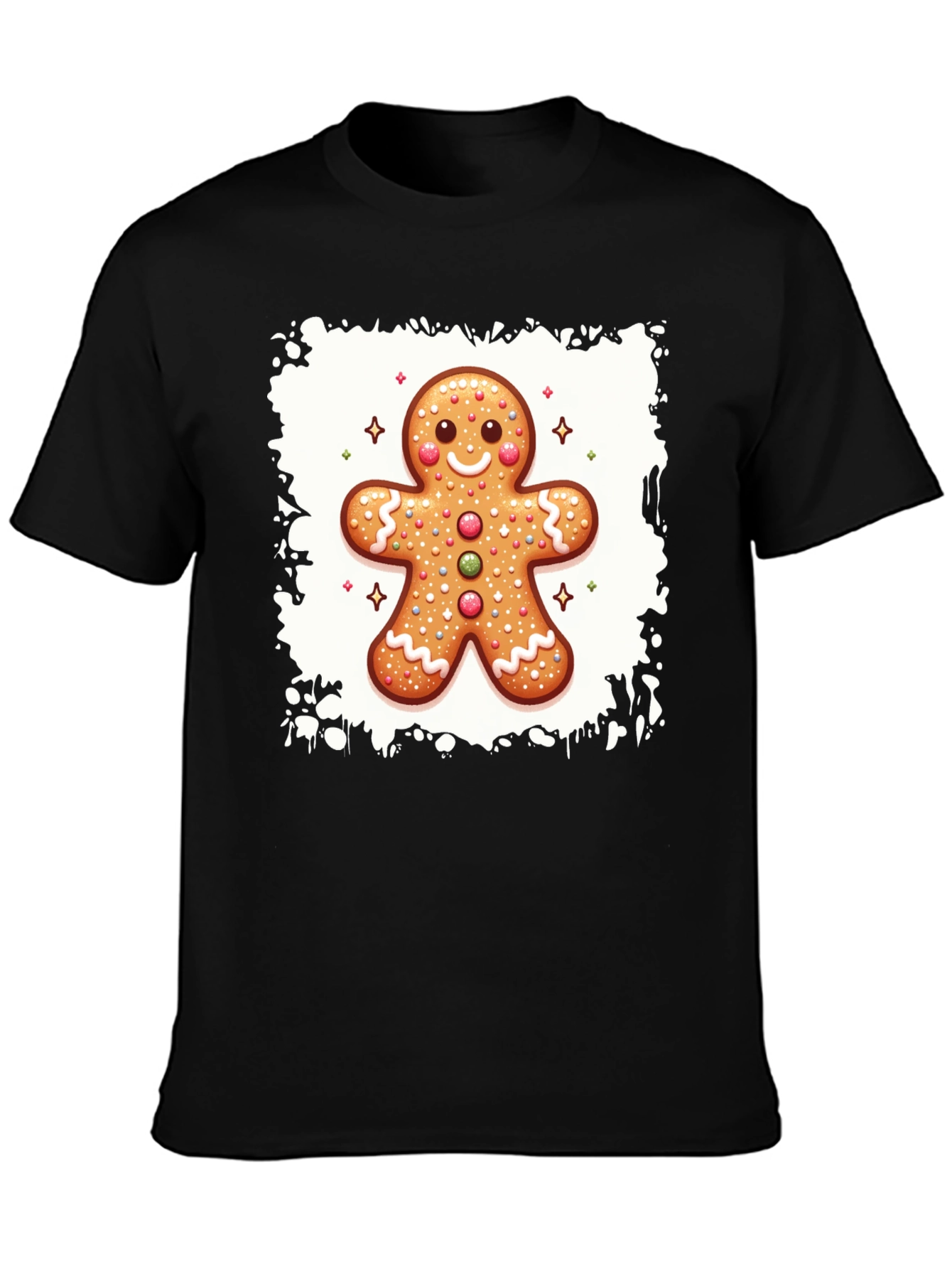 Gingerbread Man Graphic Tee - Holiday Fun