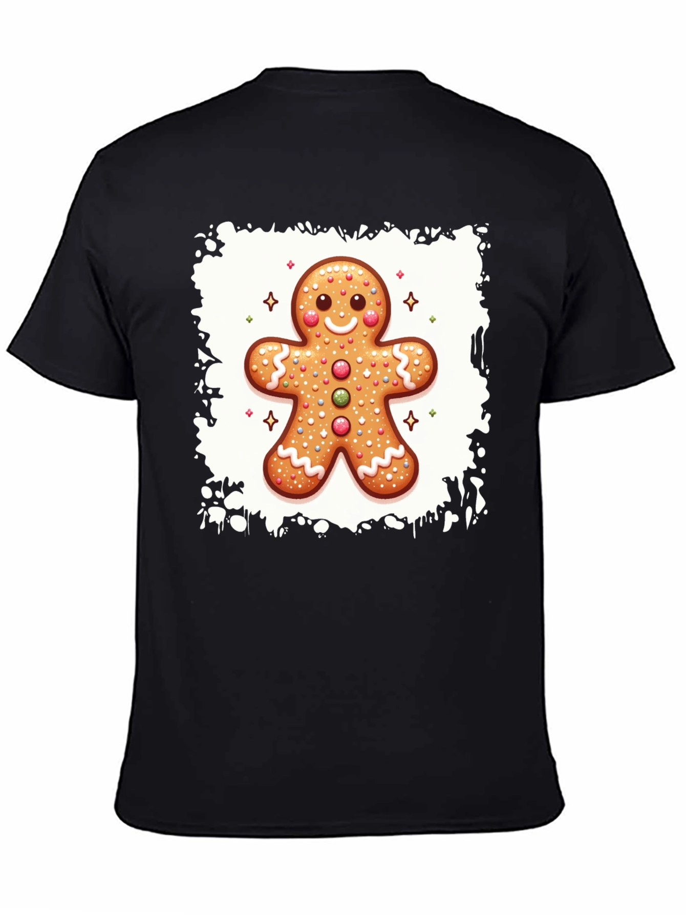 Gingerbread Man Graphic Tee - Holiday Fun