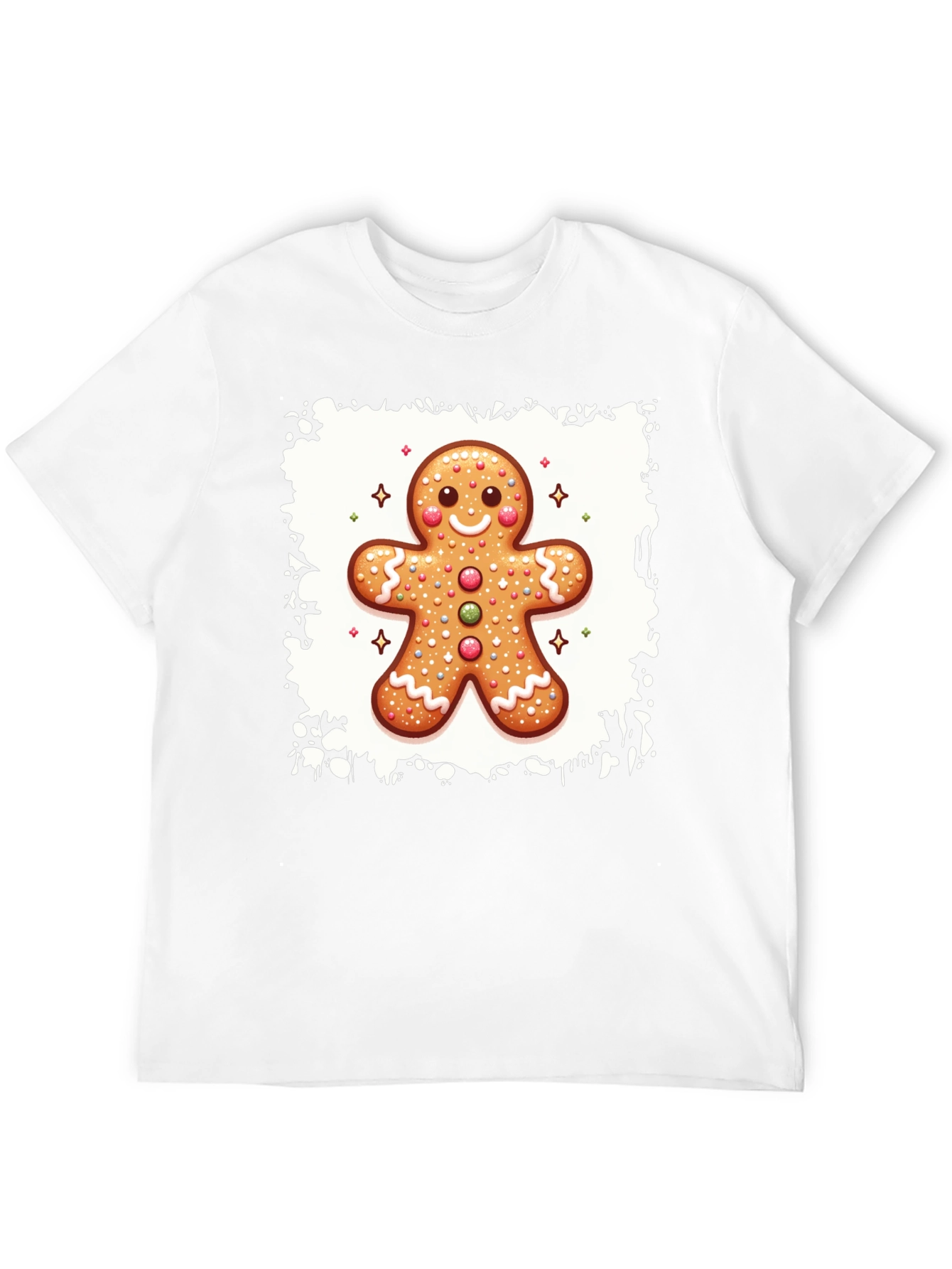 Gingerbread Man Graphic Tee - Holiday Fun