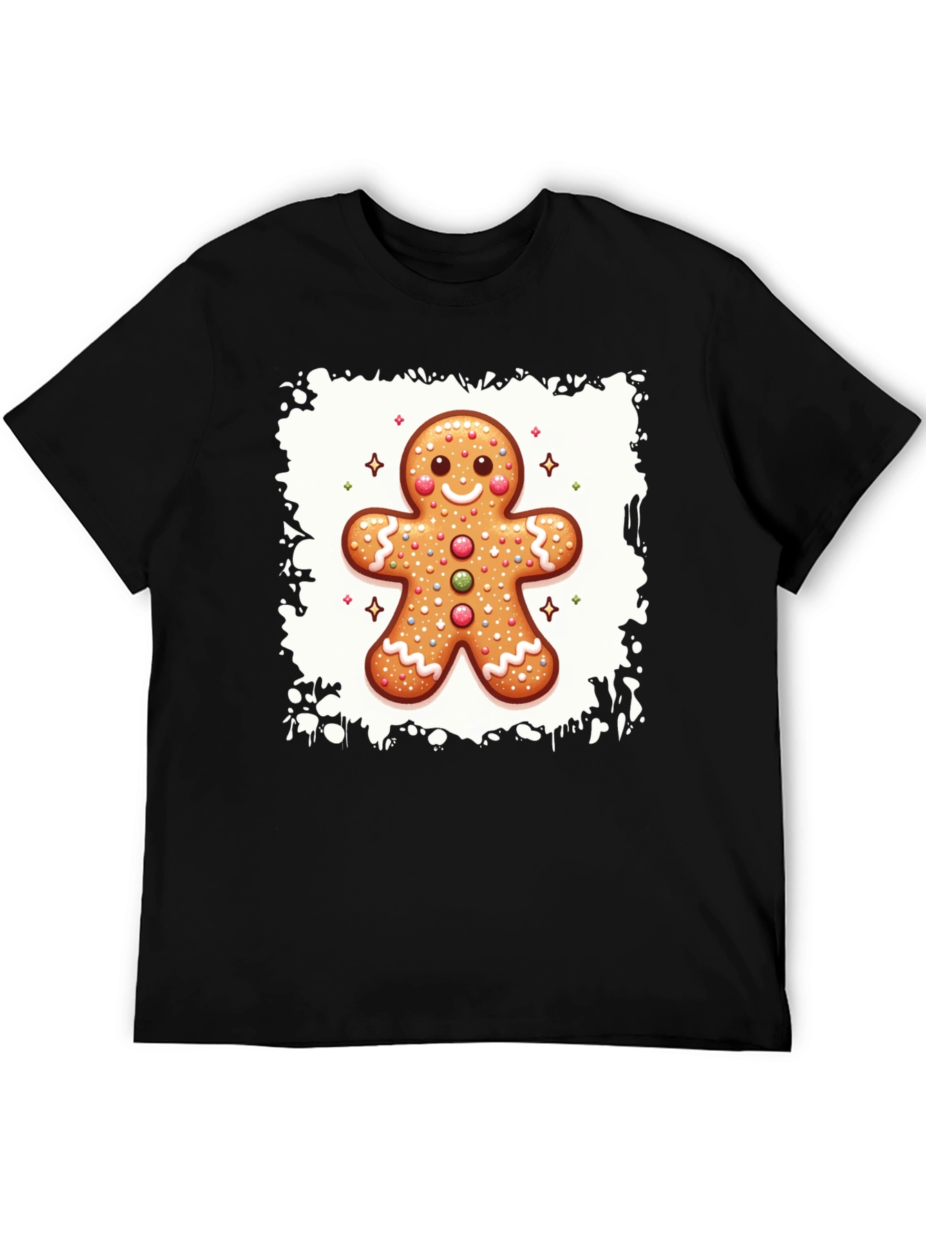Gingerbread Man Graphic Tee - Holiday Fun