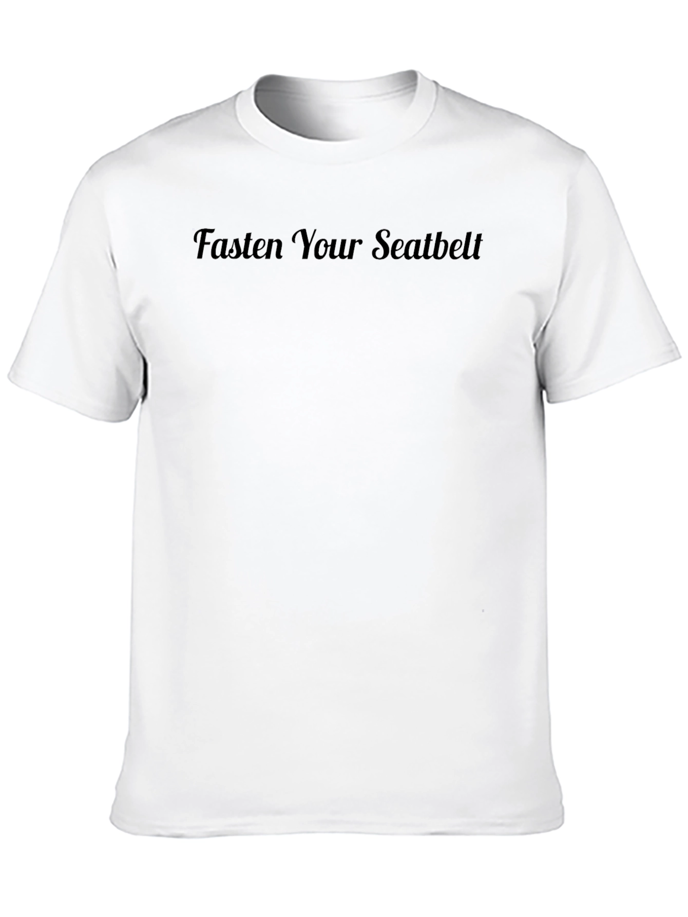 Fasten Your Seatbelt Black Graphic Tee