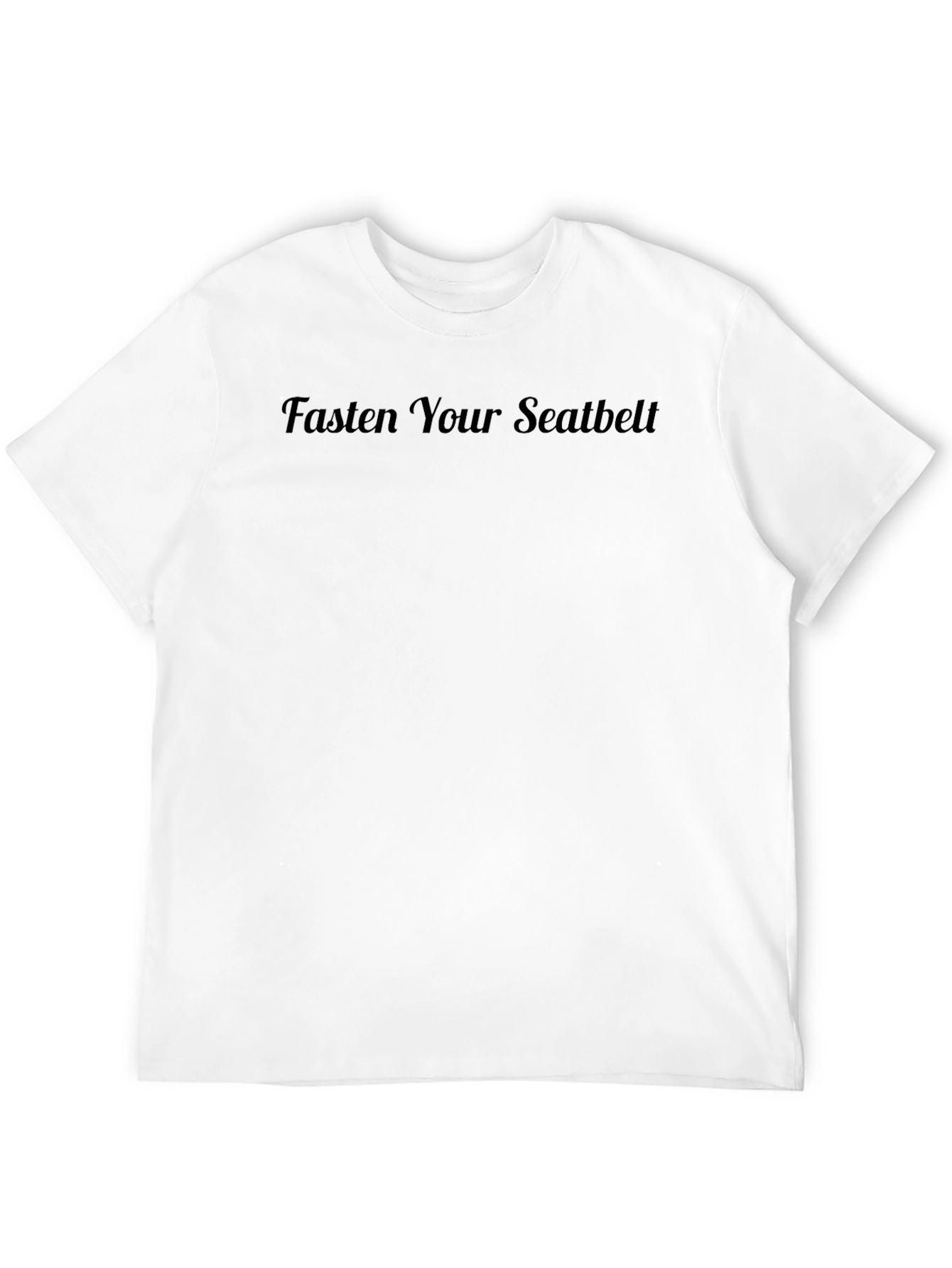 Fasten Your Seatbelt Black Graphic Tee