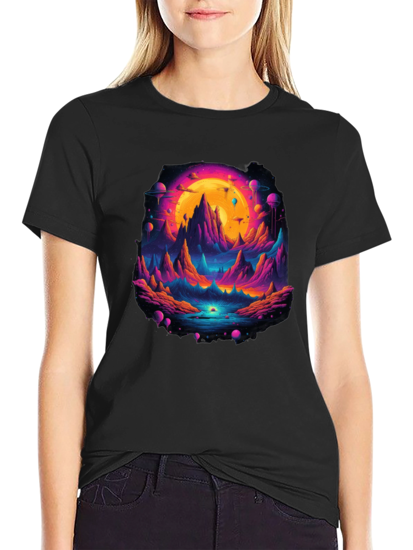 Vaporwave Landscape Graphic T-Shirt