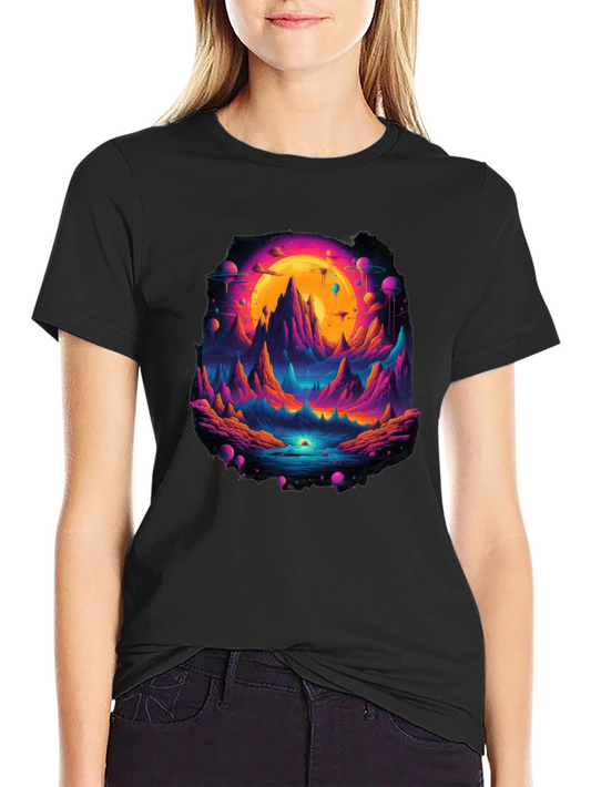 Vaporwave Landscape Graphic T-Shirt