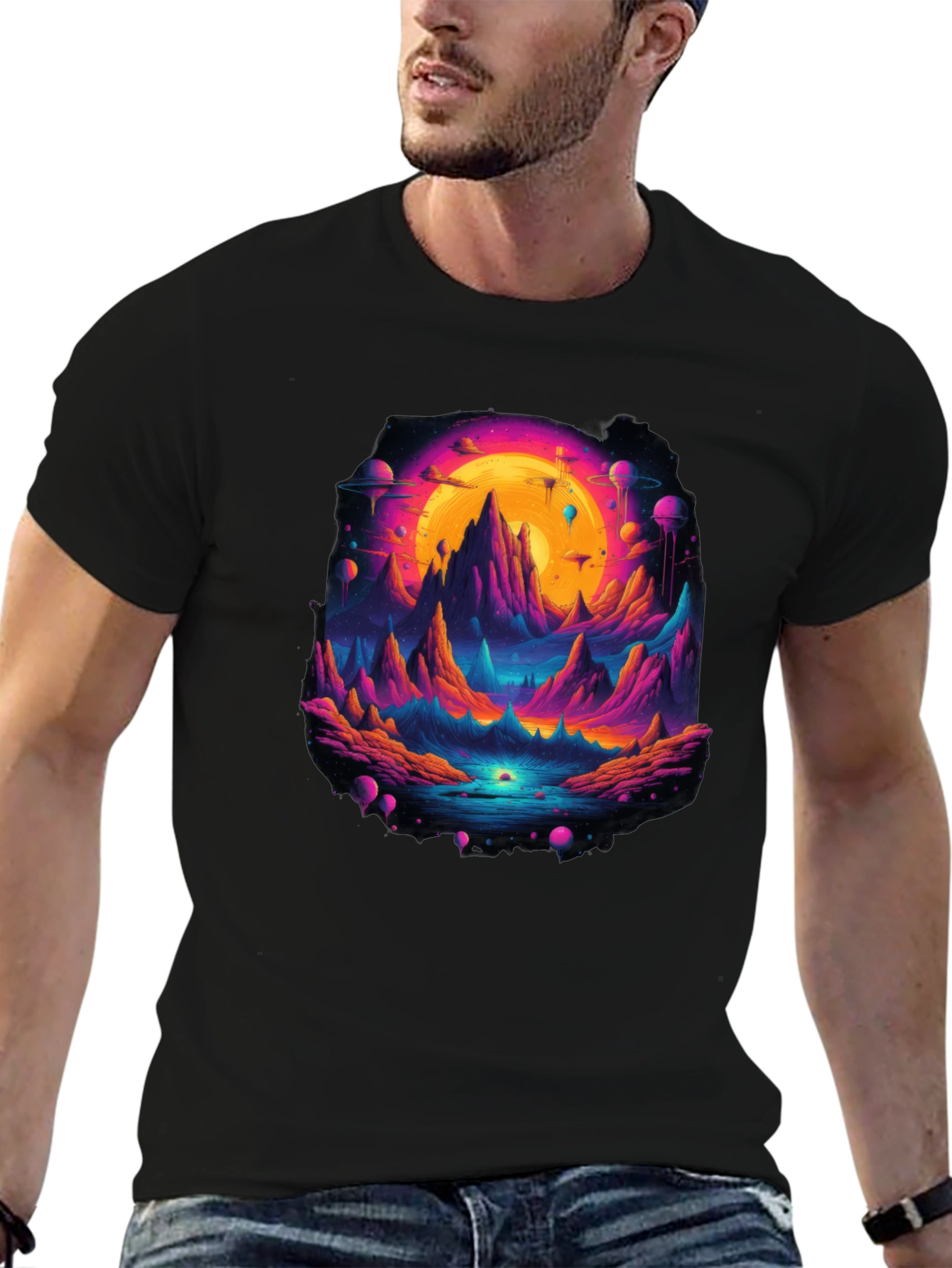 Vaporwave Landscape Graphic T-Shirt