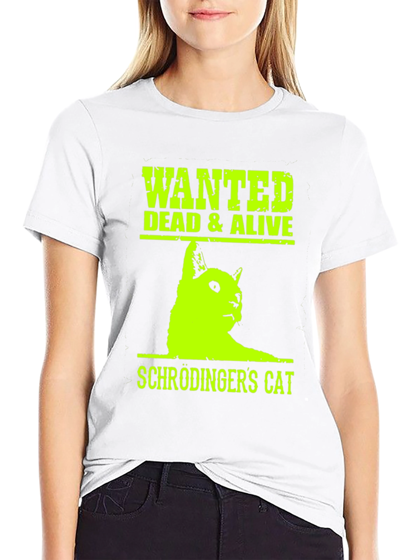 Schrödingers Cat Wanted Tee - Dead & Alive T-Shirt