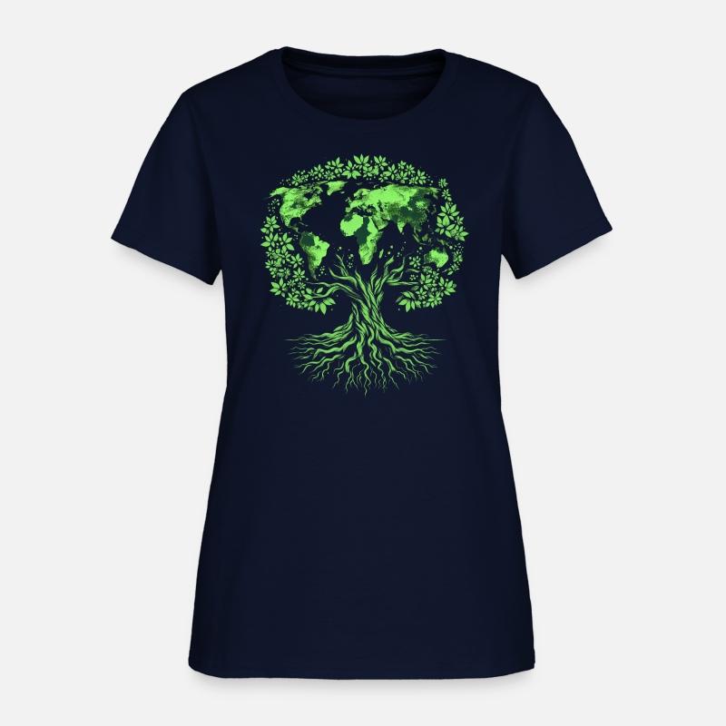 Earth Day World Map Tree Pro Environment Plant
