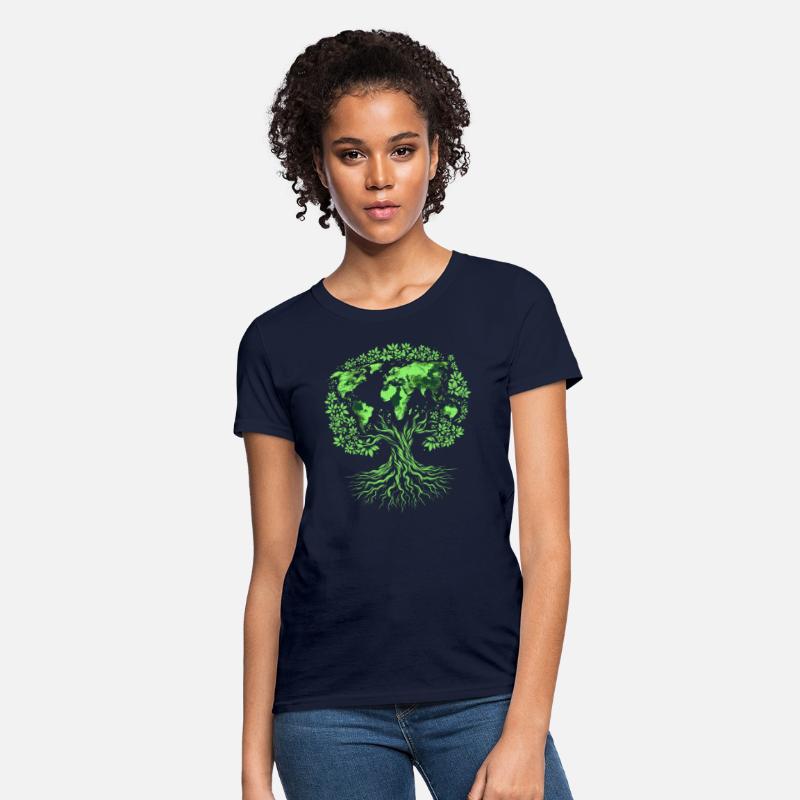 Earth Day World Map Tree Pro Environment Plant