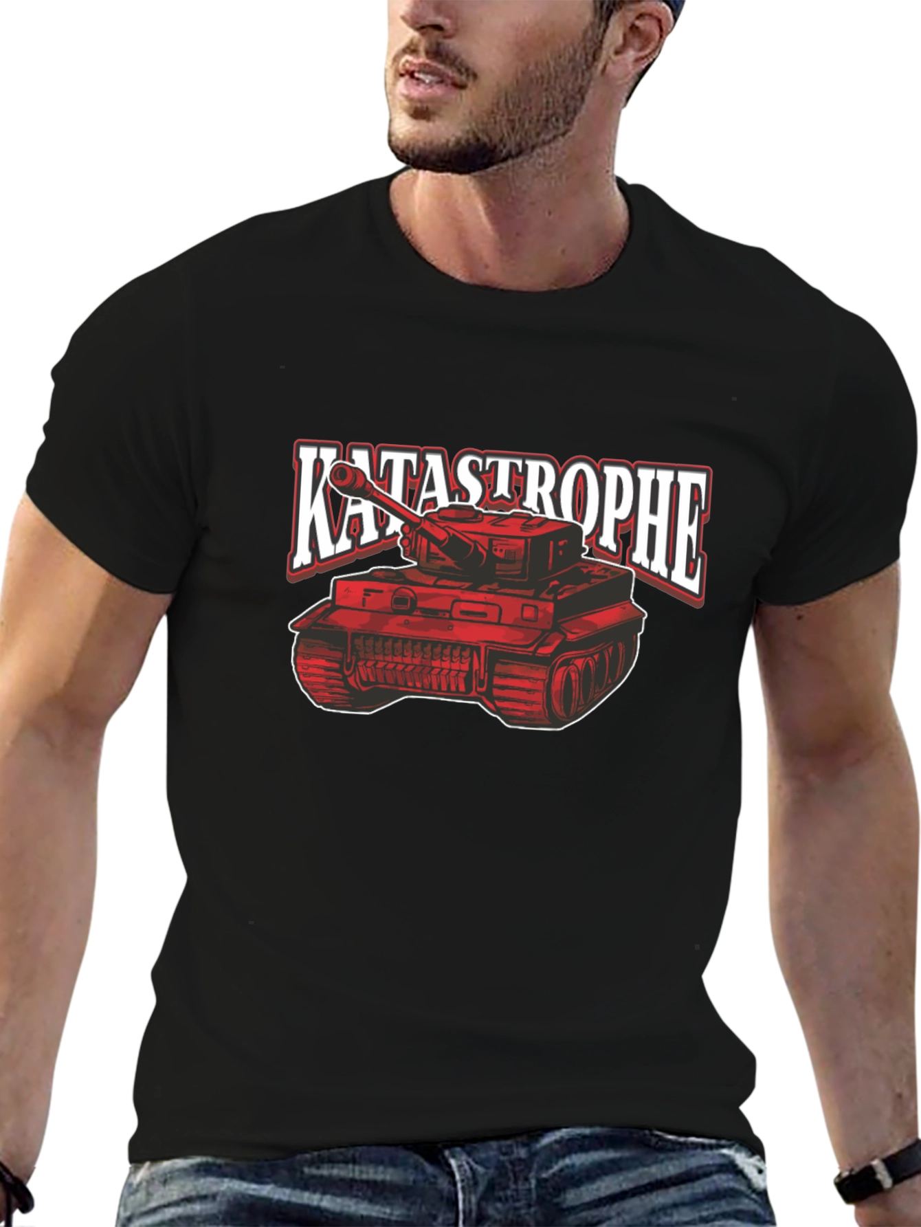 Katastrophe Tank Graphic Tee - Bold Design