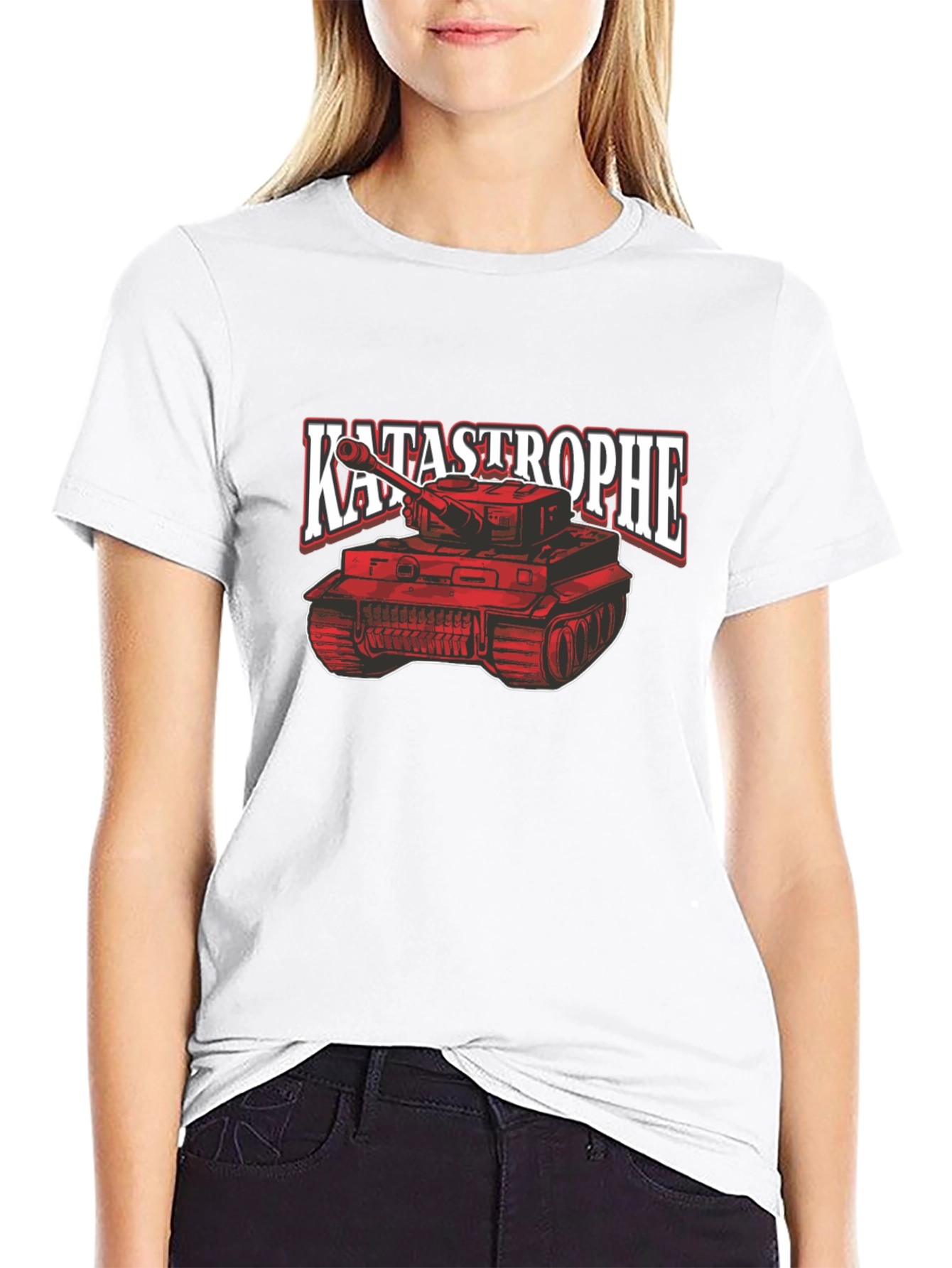 Katastrophe Tank Graphic Tee - Bold Design