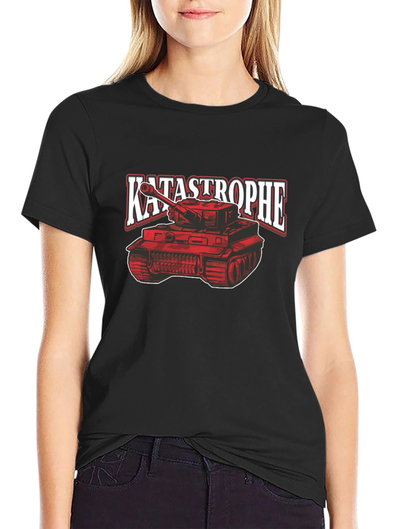 Katastrophe Tank Graphic Tee - Bold Design