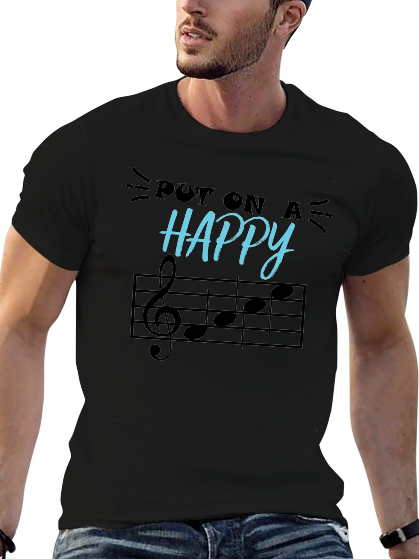 Happy Music Notes Graphic Tee