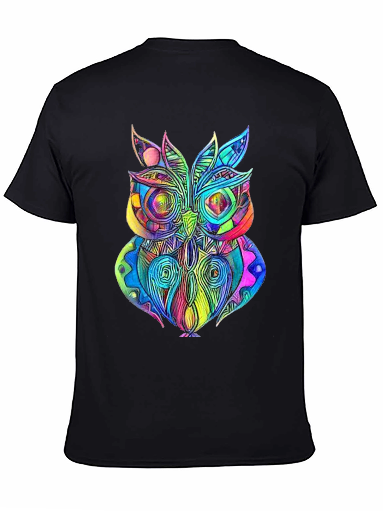 Psychedelic Owl Graphic T-Shirt - Unique Design