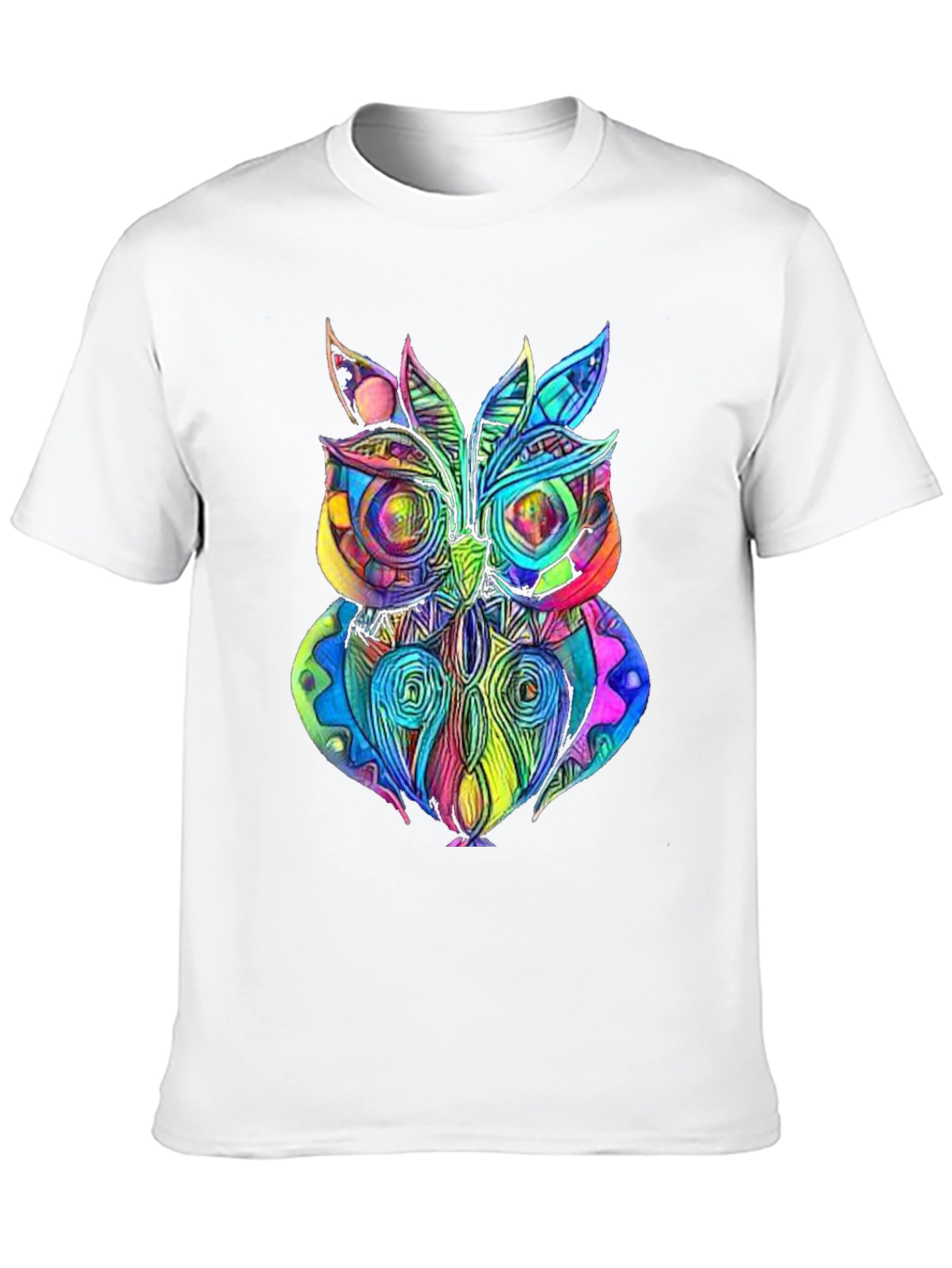 Psychedelic Owl Graphic T-Shirt - Unique Design