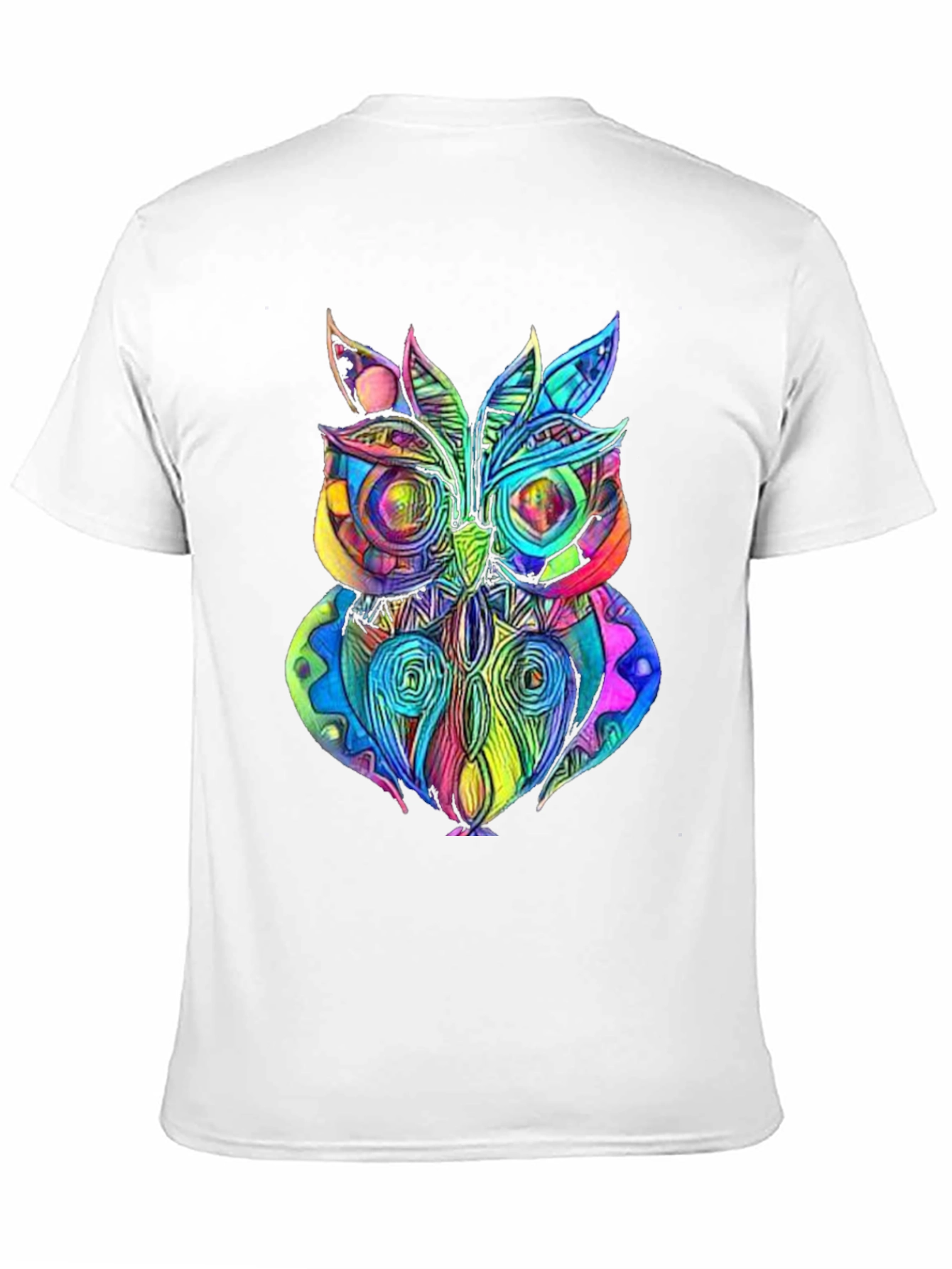 Psychedelic Owl Graphic T-Shirt - Unique Design