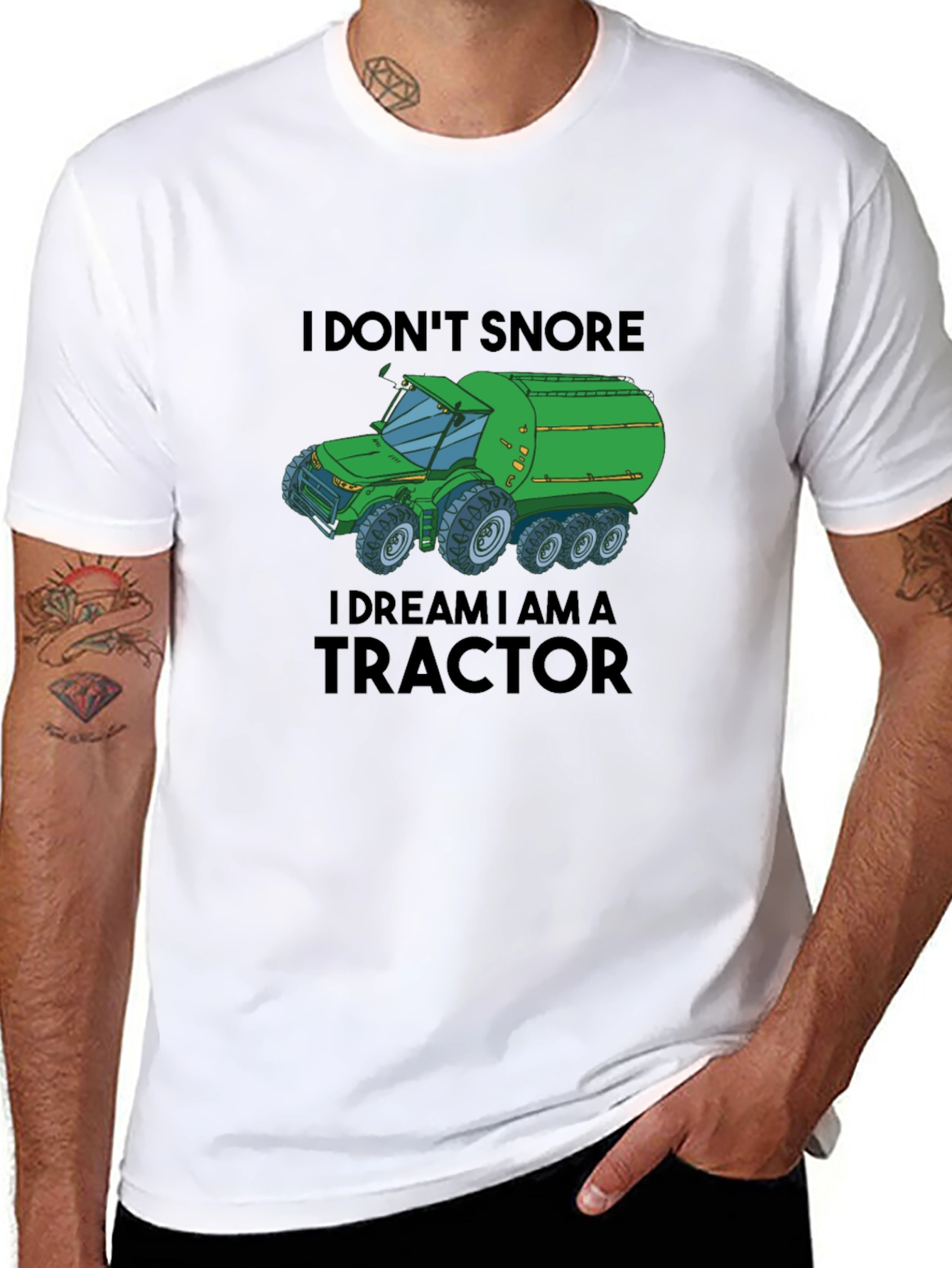 I Dream I Am A Tractor Graphic Tee