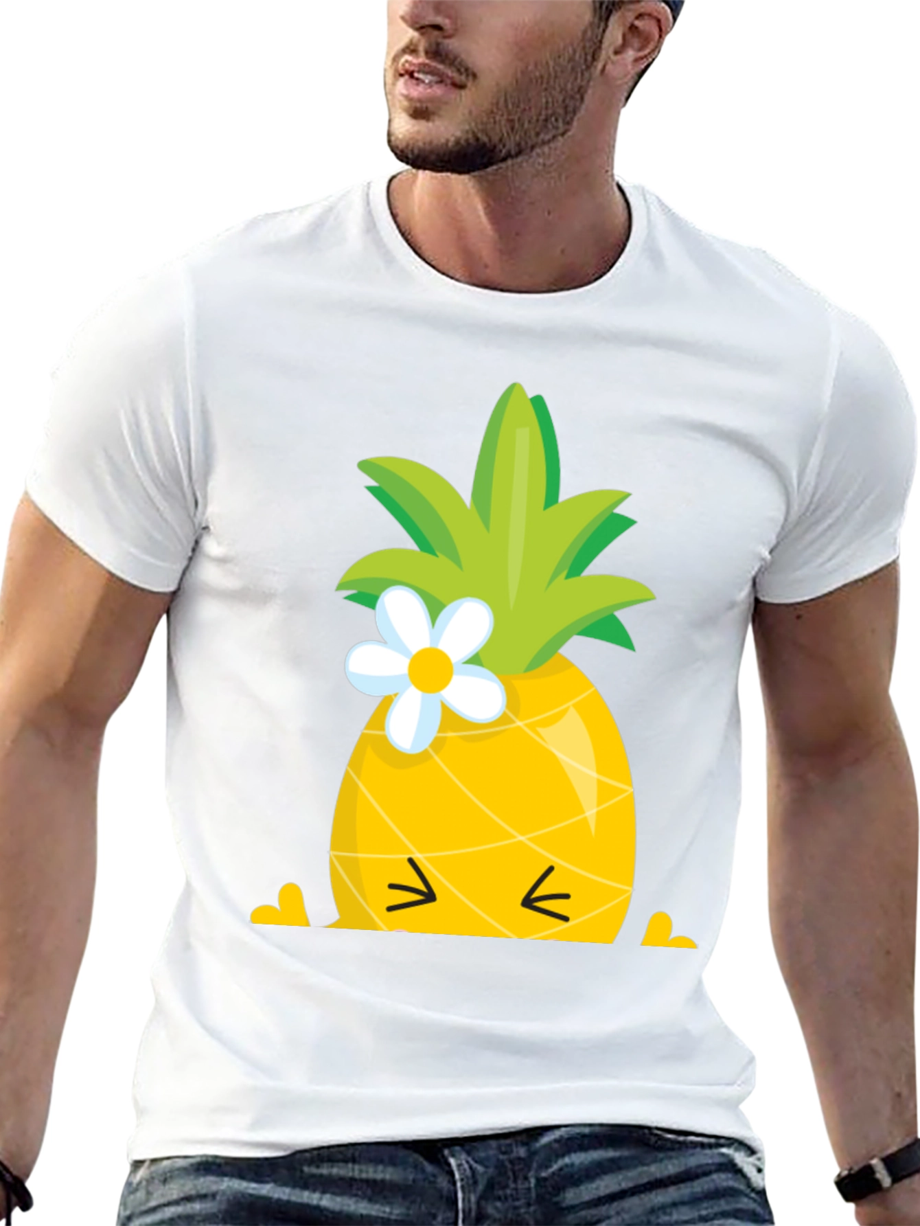 Cute Pineapple Graphic T-Shirt