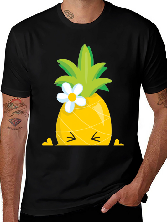 Cute Pineapple Graphic T-Shirt