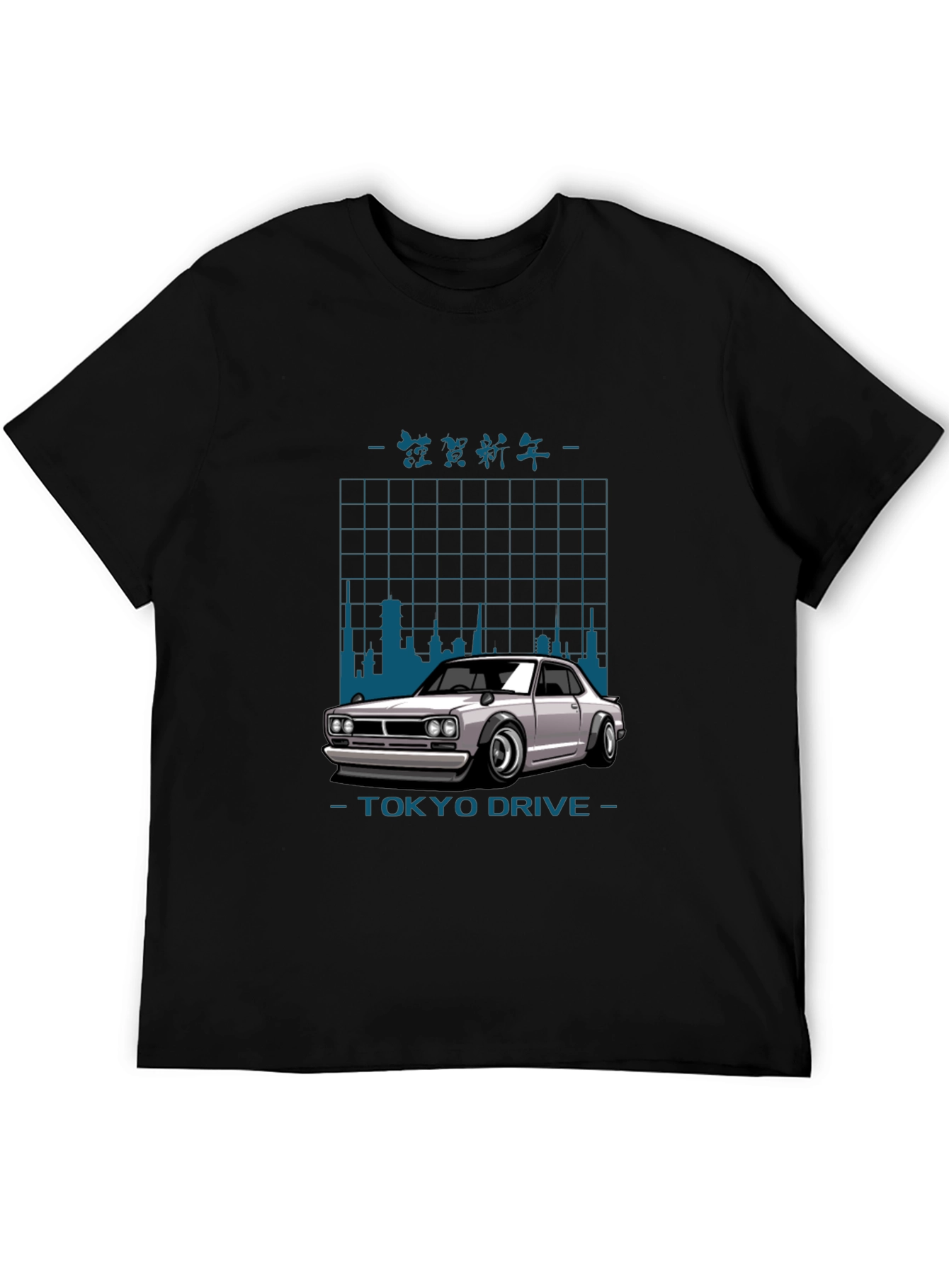 Tokyo Drive Car Graphic Black T-Shirt