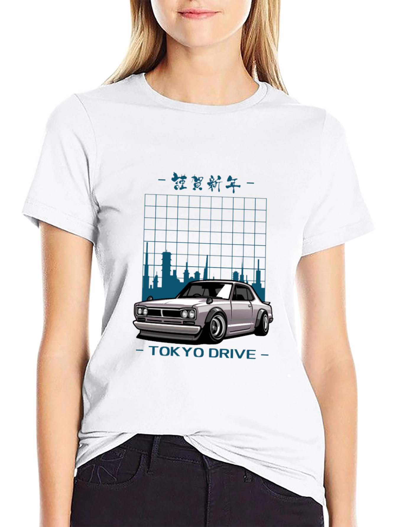 Tokyo Drive Car Graphic Black T-Shirt
