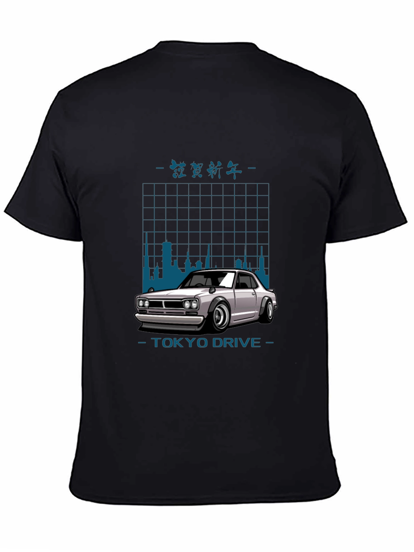 Tokyo Drive Car Graphic Black T-Shirt