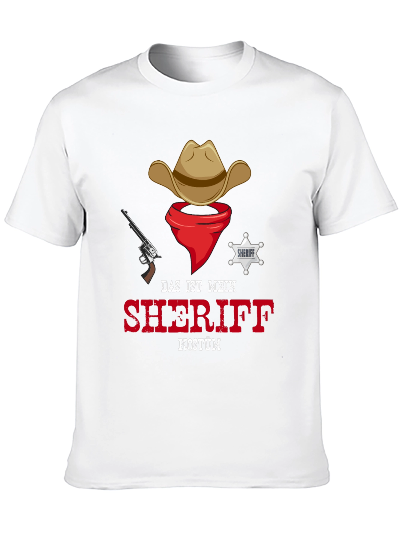 Sheriff Costume T-Shirt - Cowboy Western Style