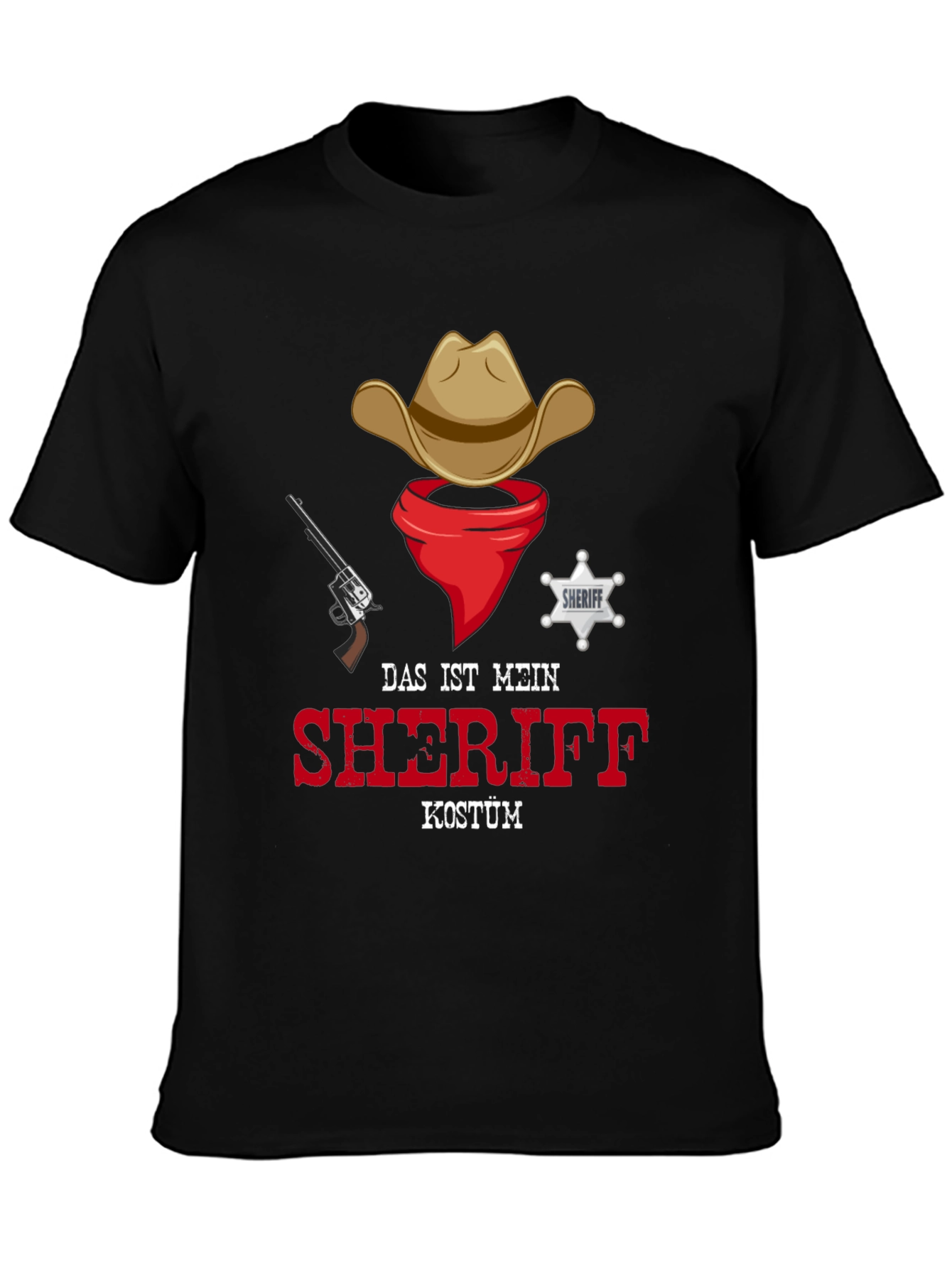 Sheriff Costume T-Shirt - Cowboy Western Style