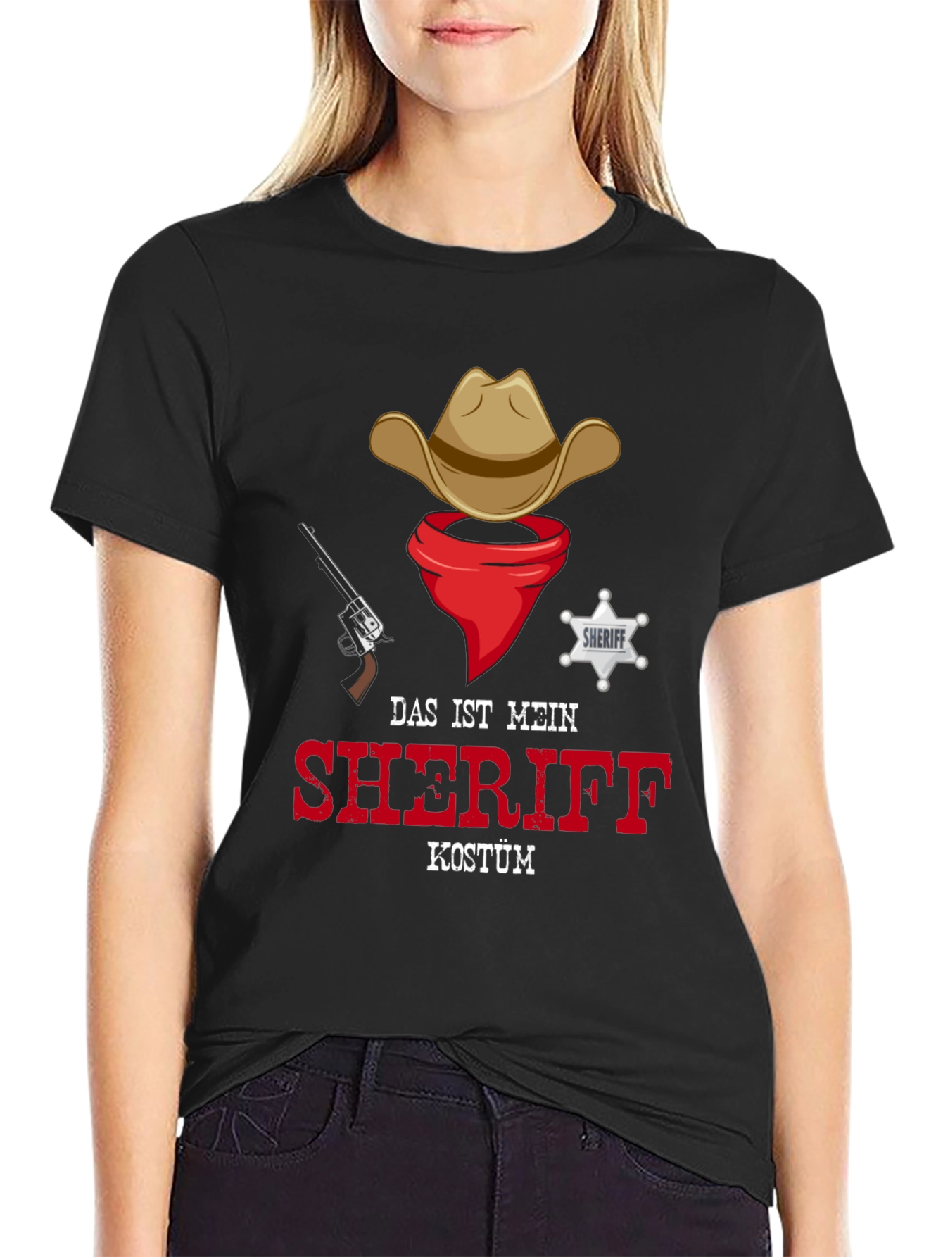 Sheriff Costume T-Shirt - Cowboy Western Style