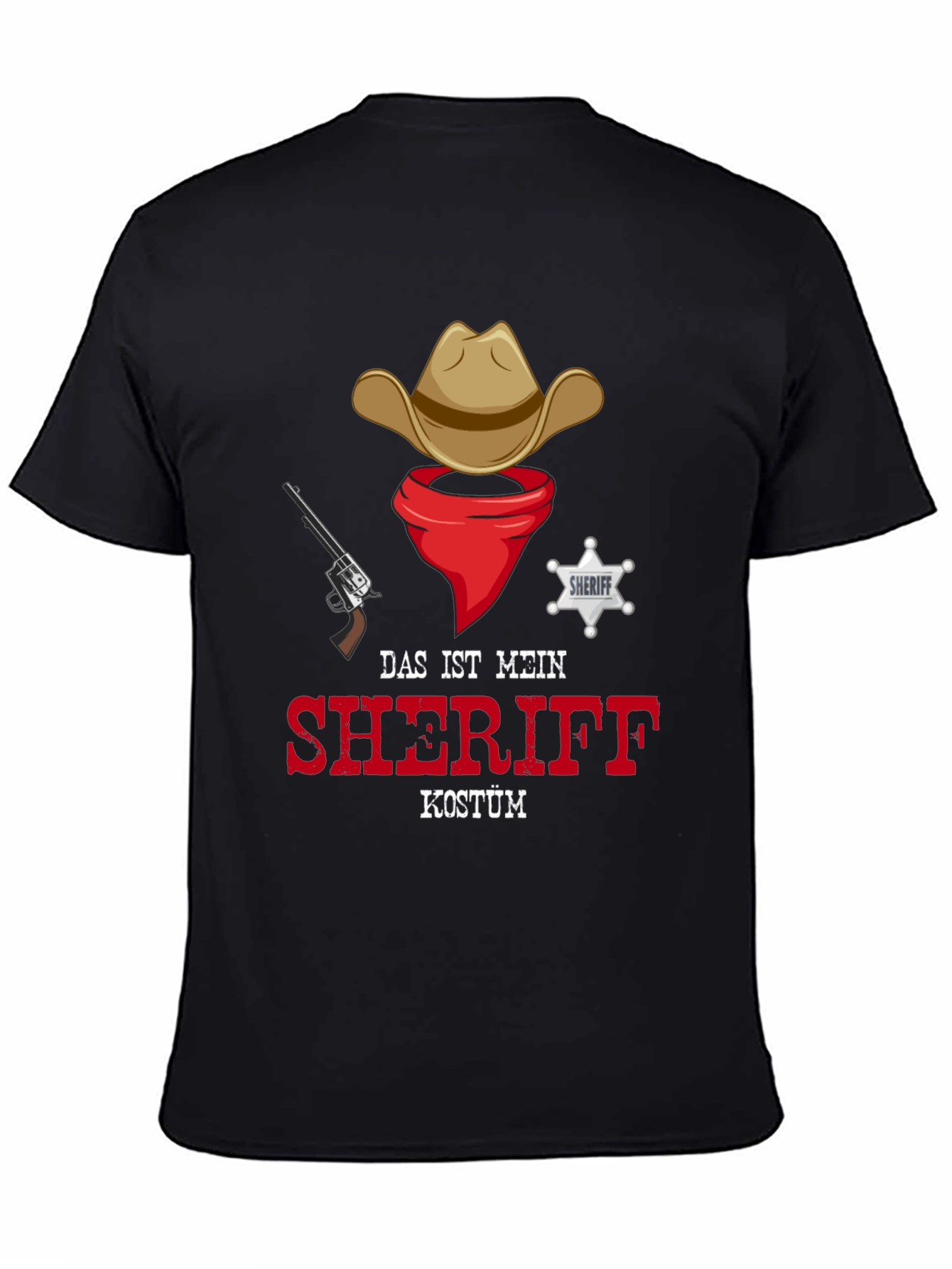 Sheriff Costume T-Shirt - Cowboy Western Style