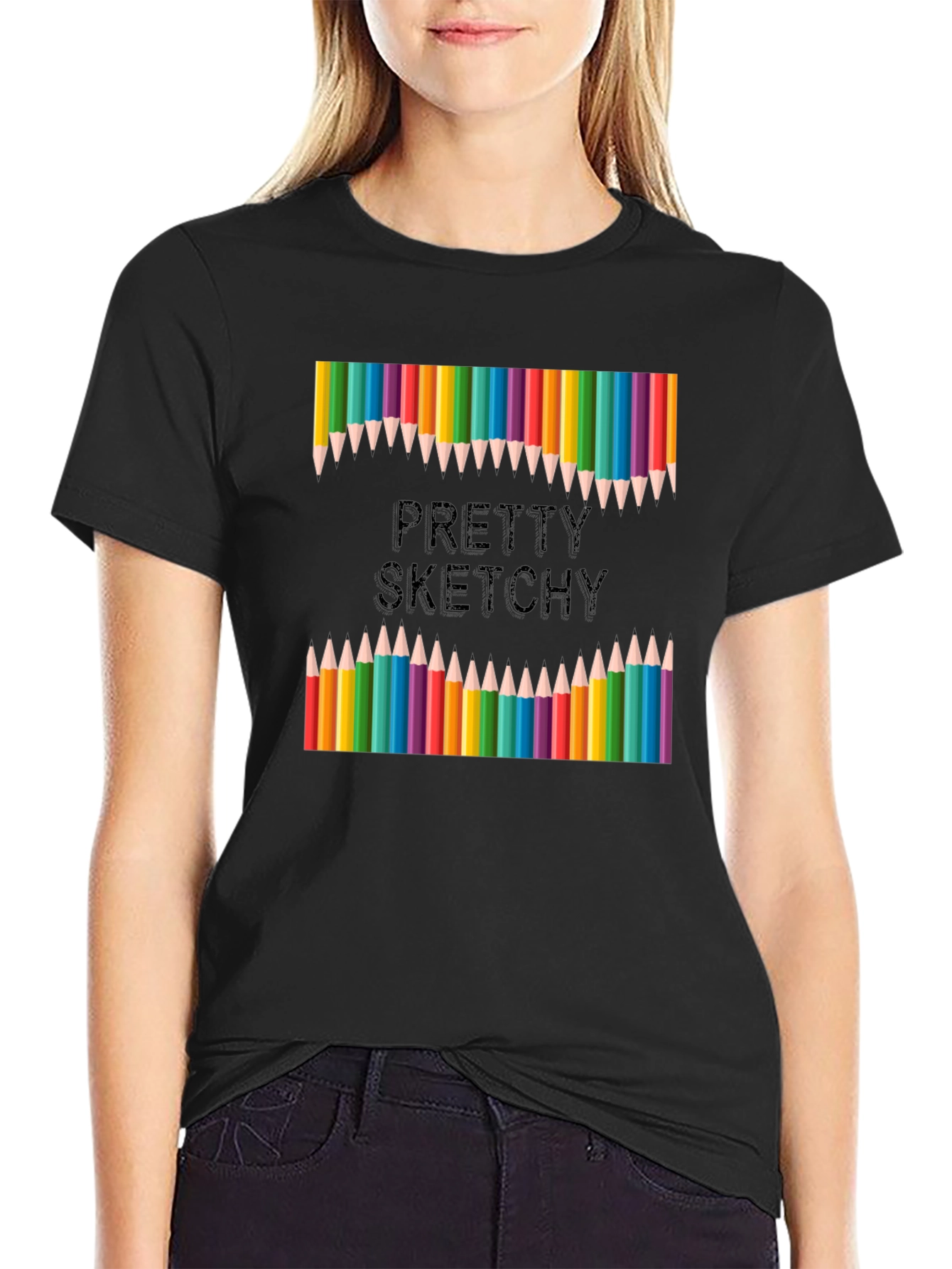 Pretty Sketchy T-Shirt: Artistic Apparel for Creative Minds