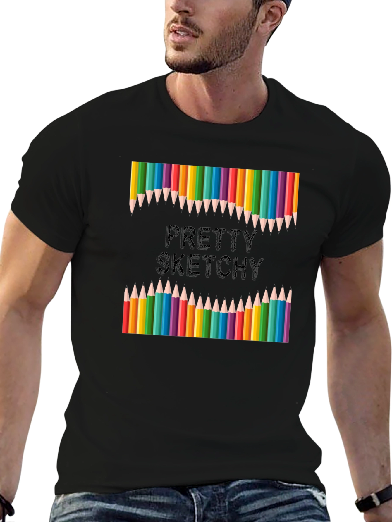 Pretty Sketchy T-Shirt: Artistic Apparel for Creative Minds