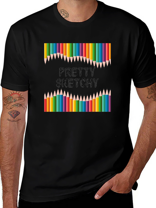 Pretty Sketchy T-Shirt: Artistic Apparel for Creative Minds