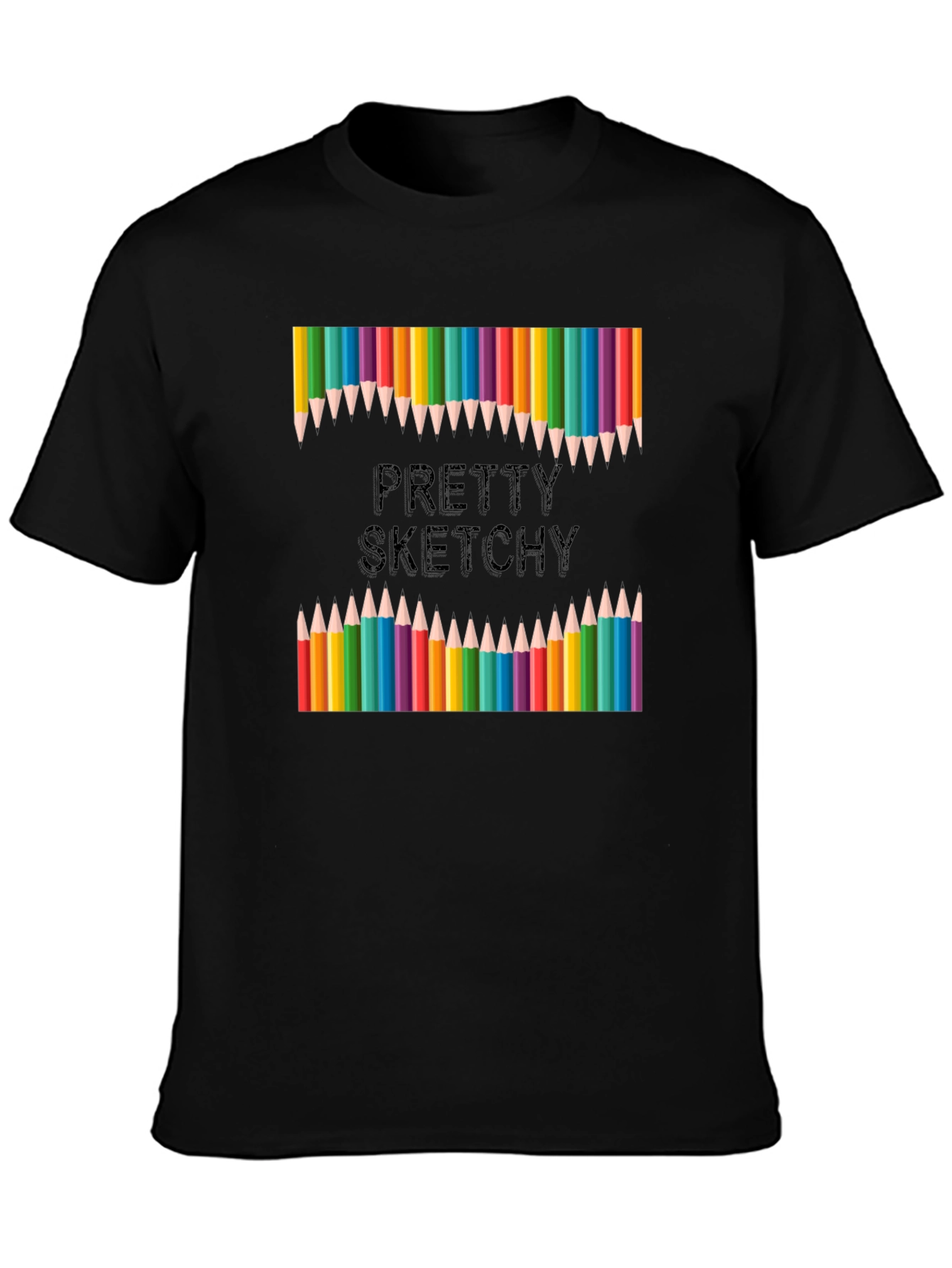 Pretty Sketchy T-Shirt: Artistic Apparel for Creative Minds