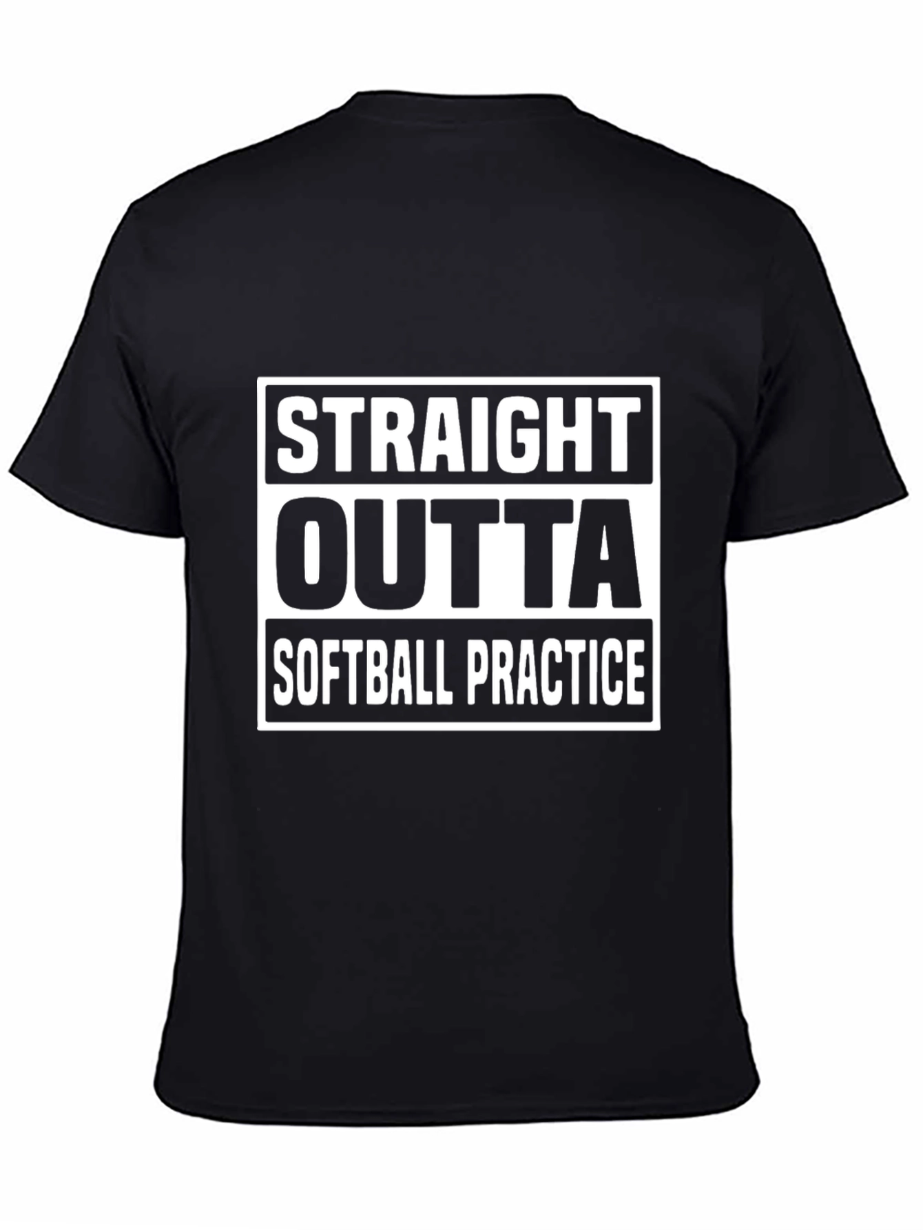 Straight Outta Softball Practice Graphic Tee