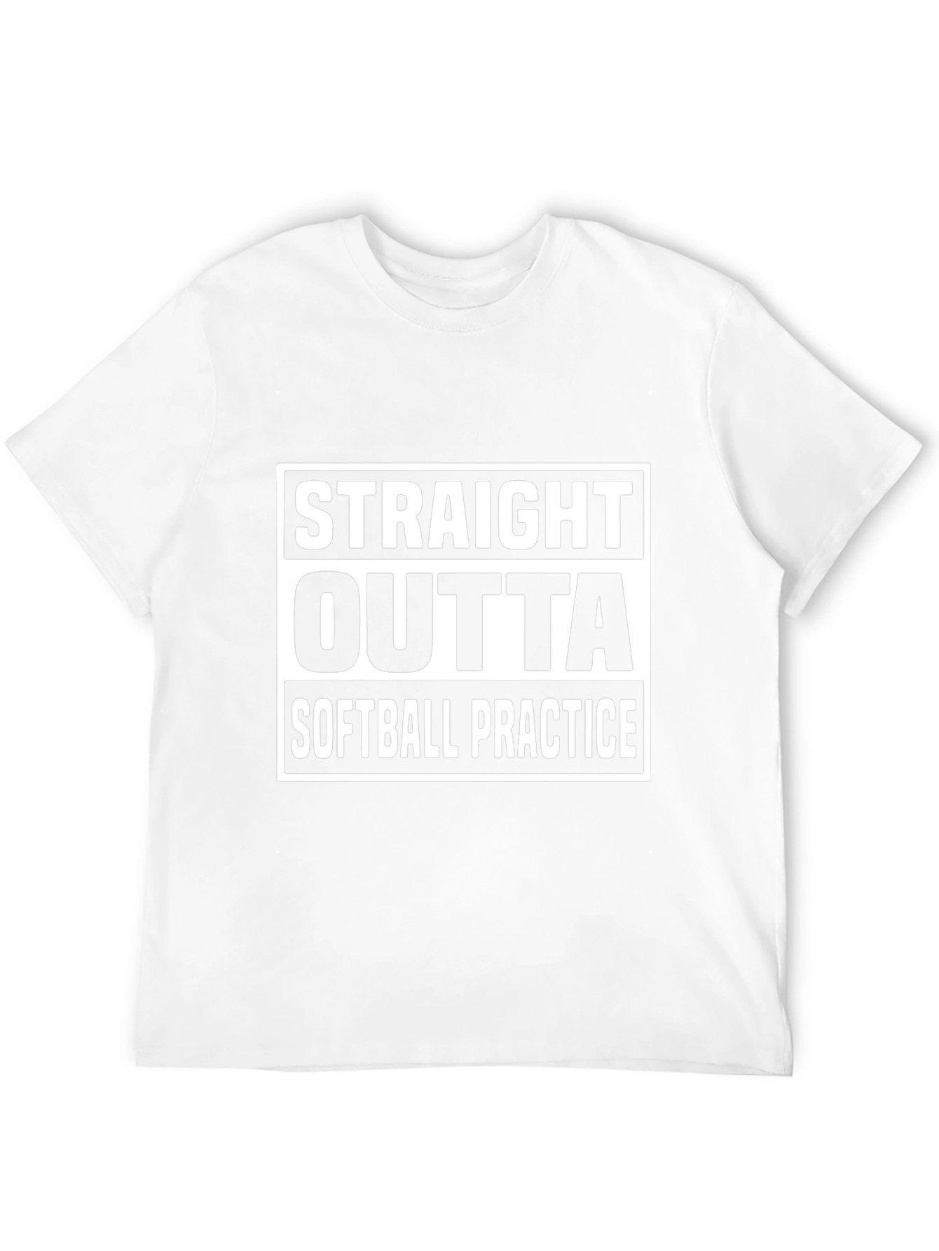 Straight Outta Softball Practice Graphic Tee
