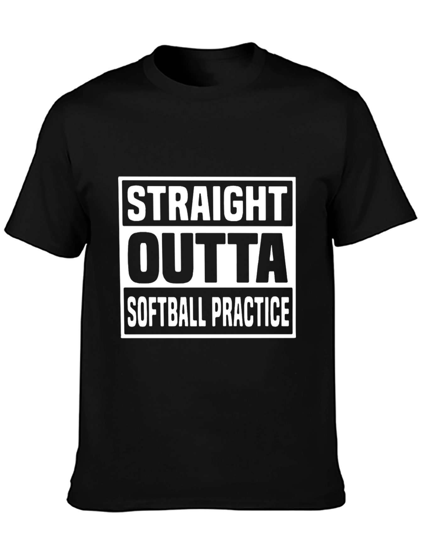Straight Outta Softball Practice Graphic Tee
