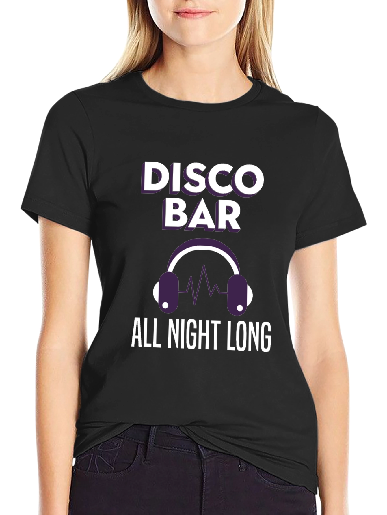 Disco Bar All Night Long Graphic T-Shirt