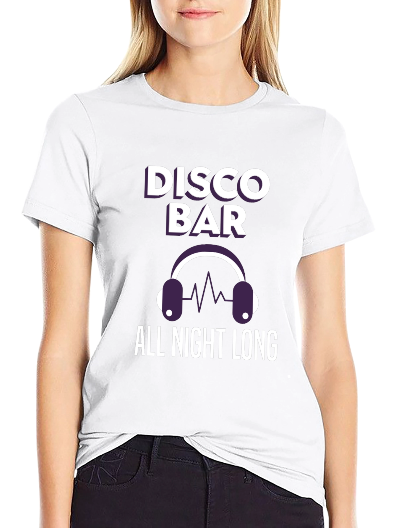 Disco Bar All Night Long Graphic T-Shirt