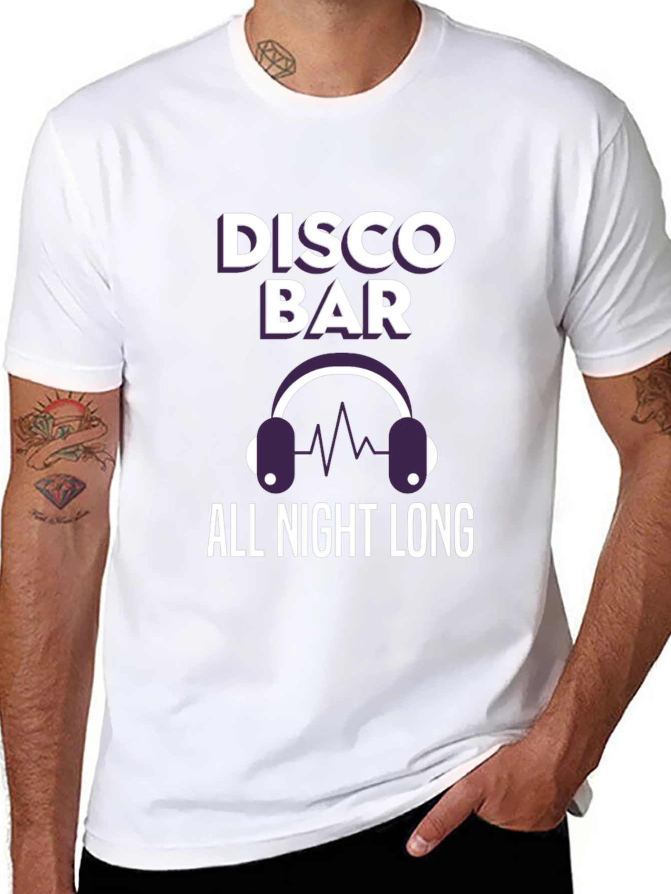Disco Bar All Night Long Graphic T-Shirt