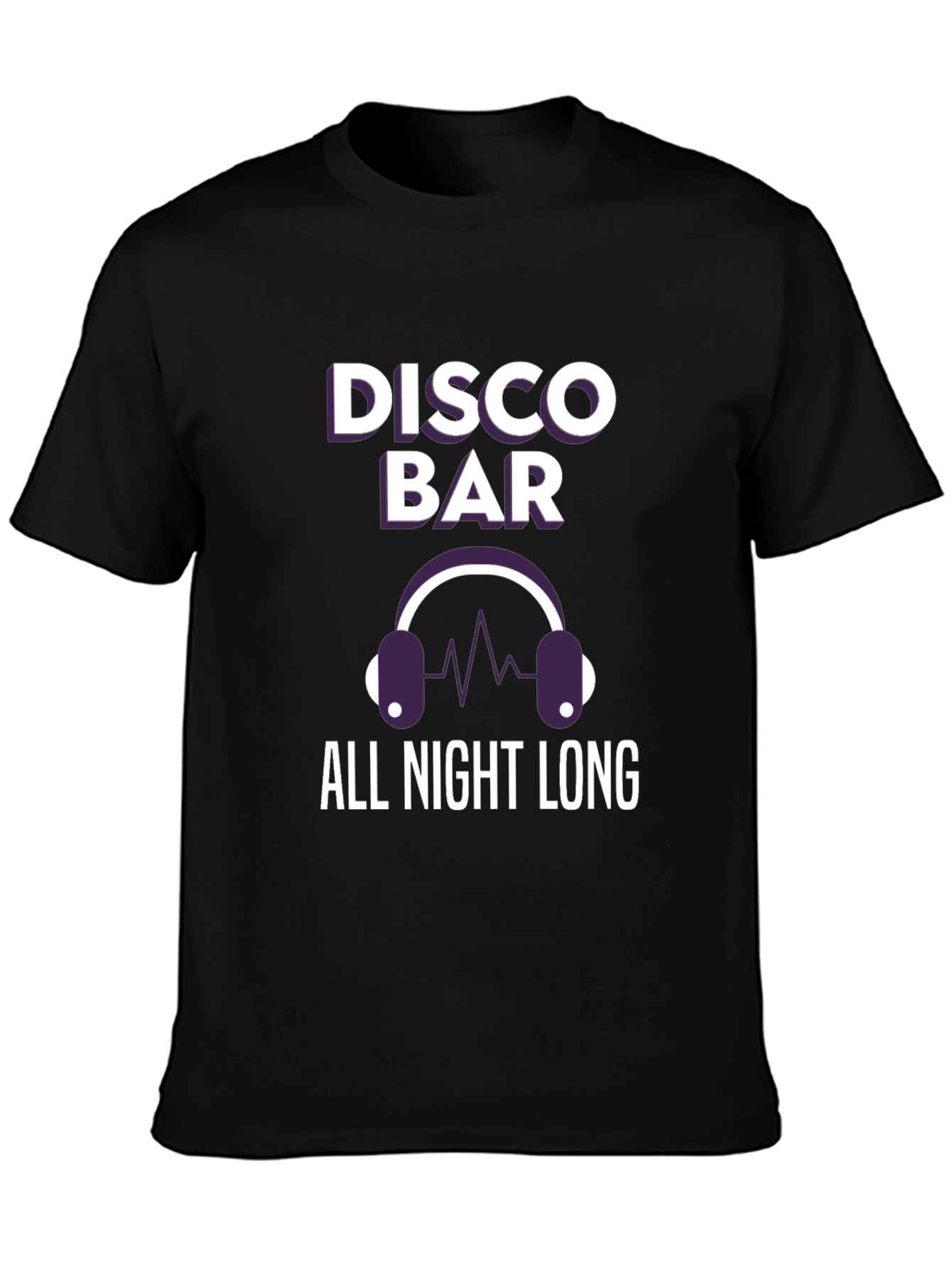 Disco Bar All Night Long Graphic T-Shirt
