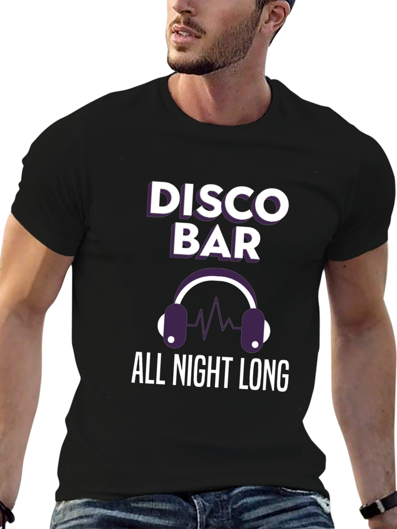 Disco Bar All Night Long Graphic T-Shirt