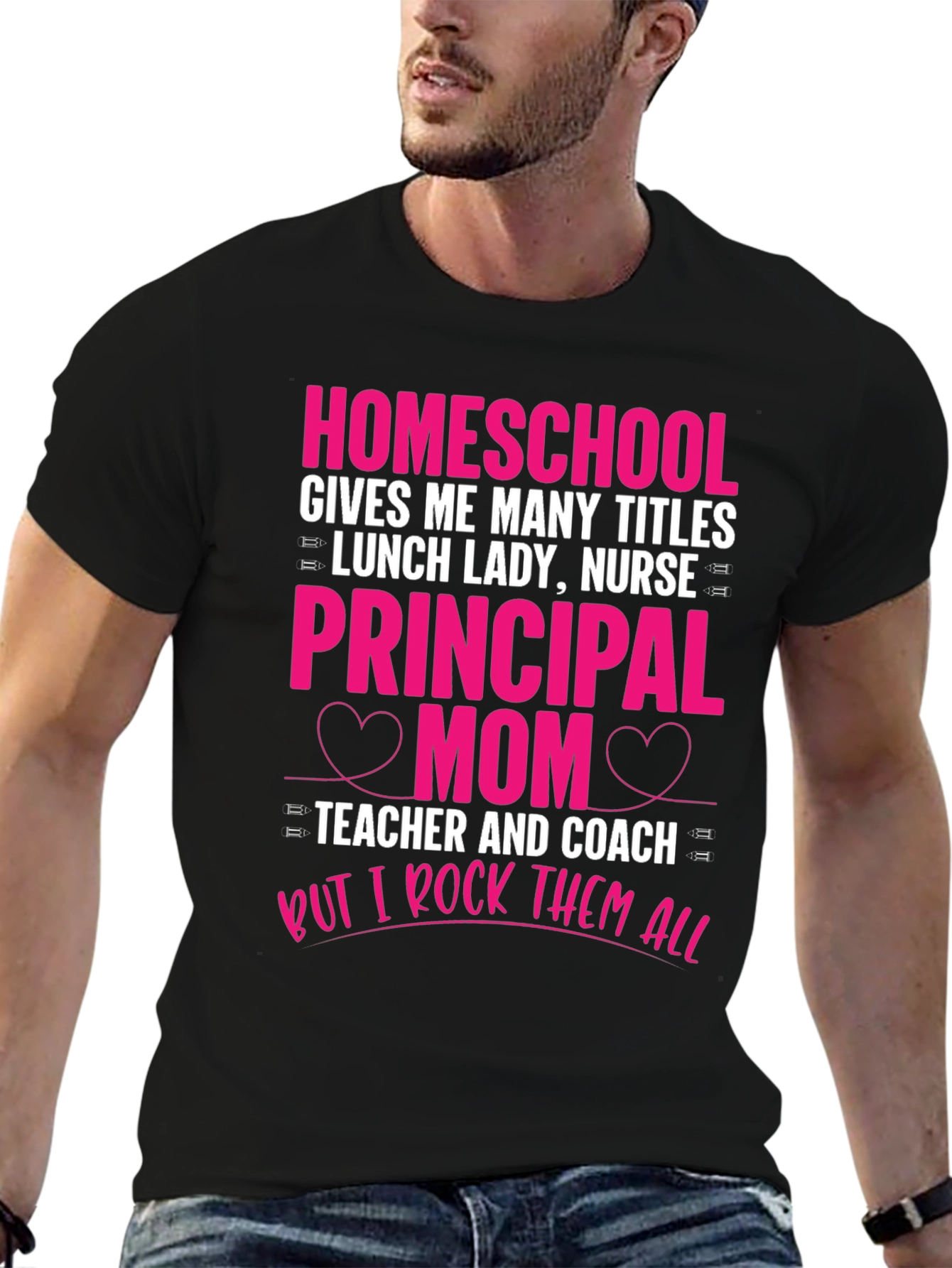 Homeschool Mom T-Shirt - Rock All Titles