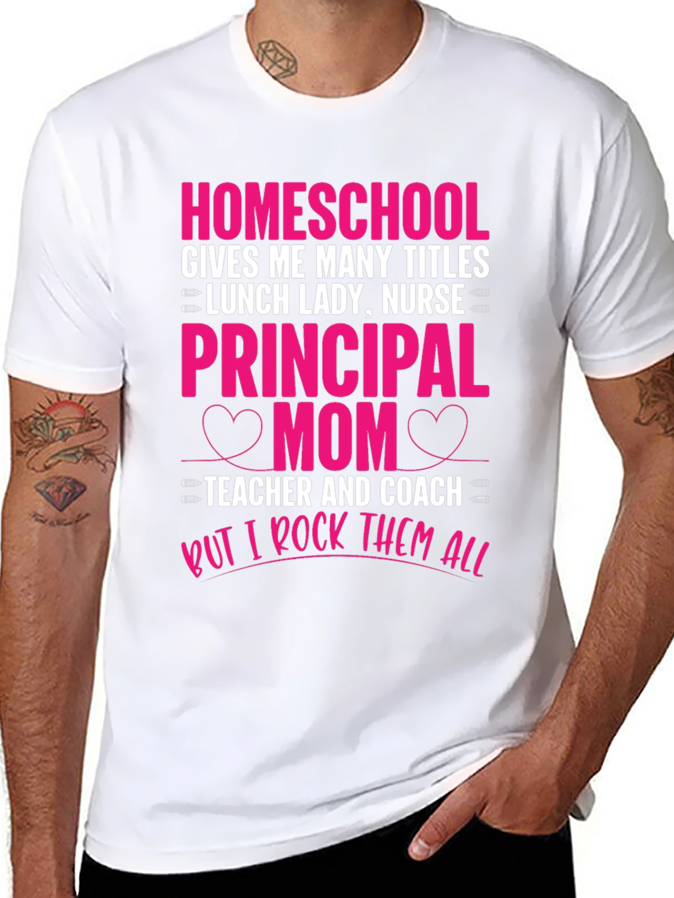 Homeschool Mom T-Shirt - Rock All Titles