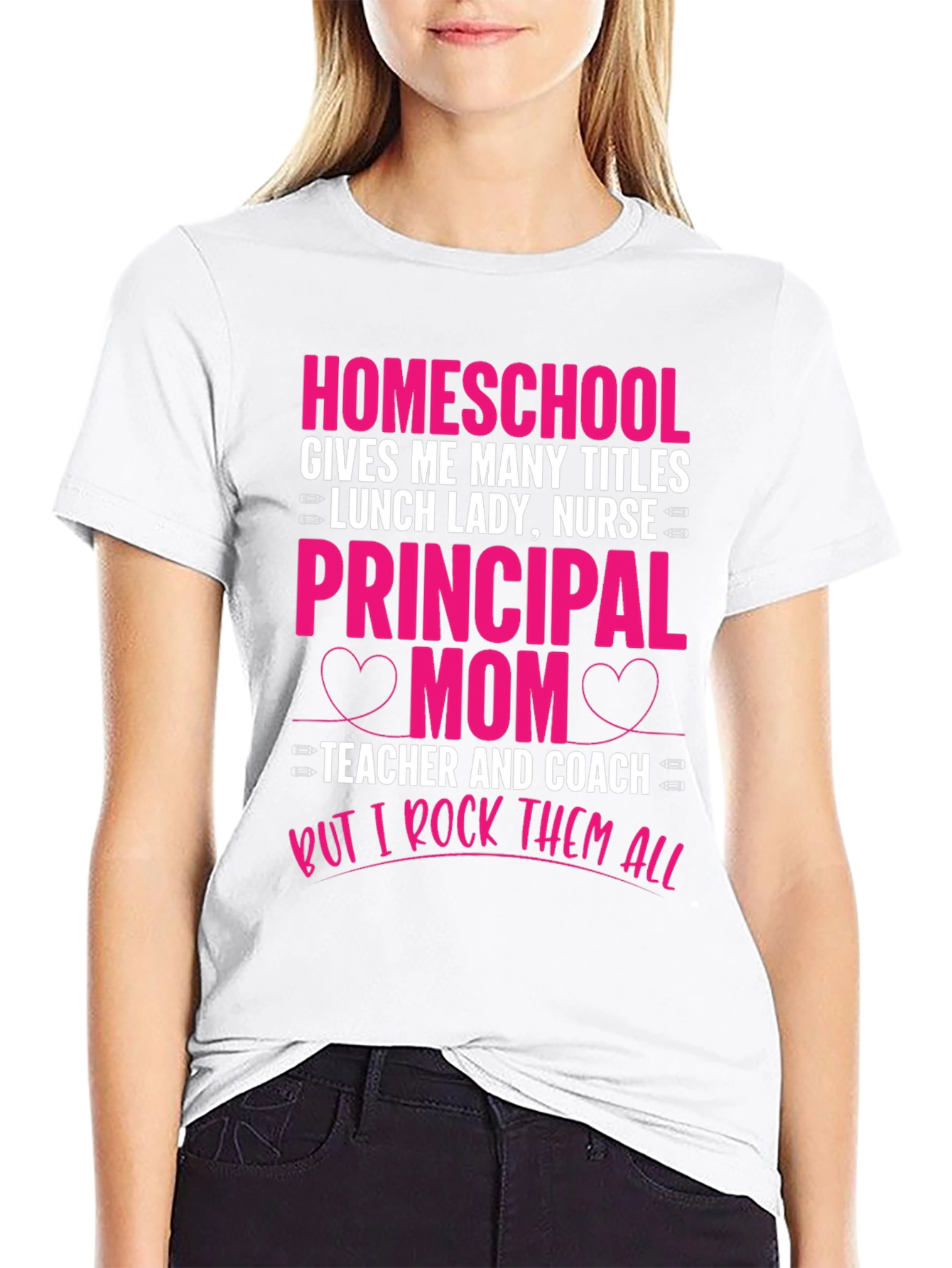 Homeschool Mom T-Shirt - Rock All Titles