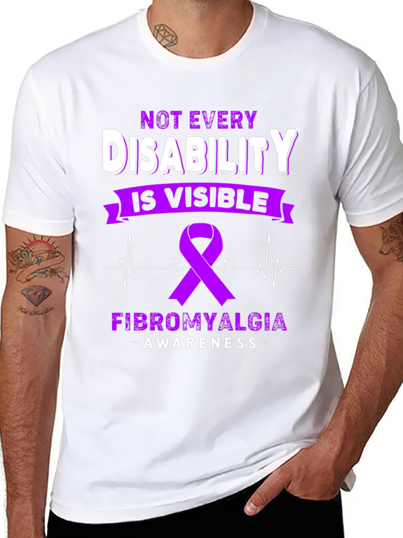 Fibromyalgia Awareness T-Shirt - Disability Awareness