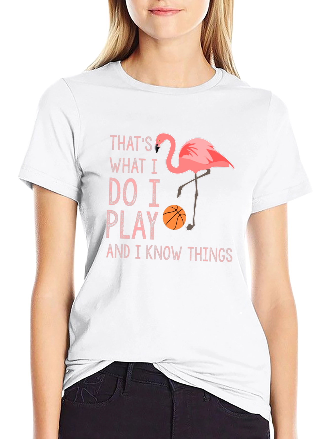 Flamingo Basketball Player T-Shirt